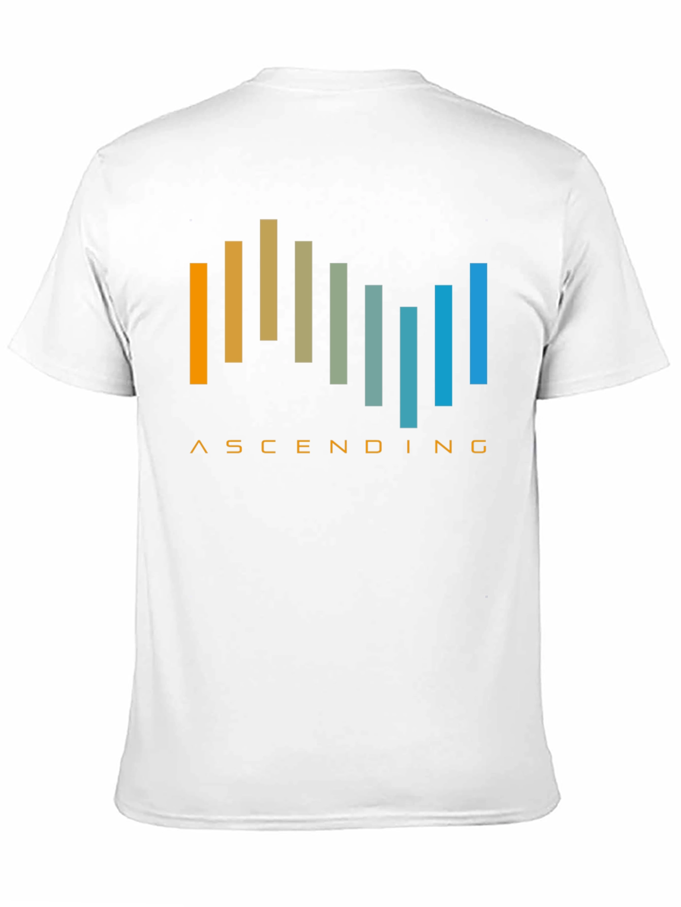 Ascending Bars Graphic Tee - Modern Design