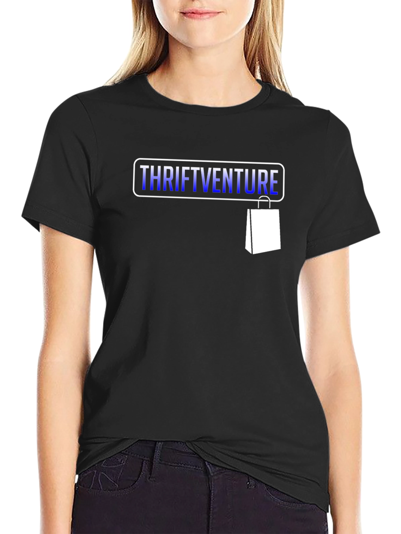 ThriftVenture Black T-Shirt