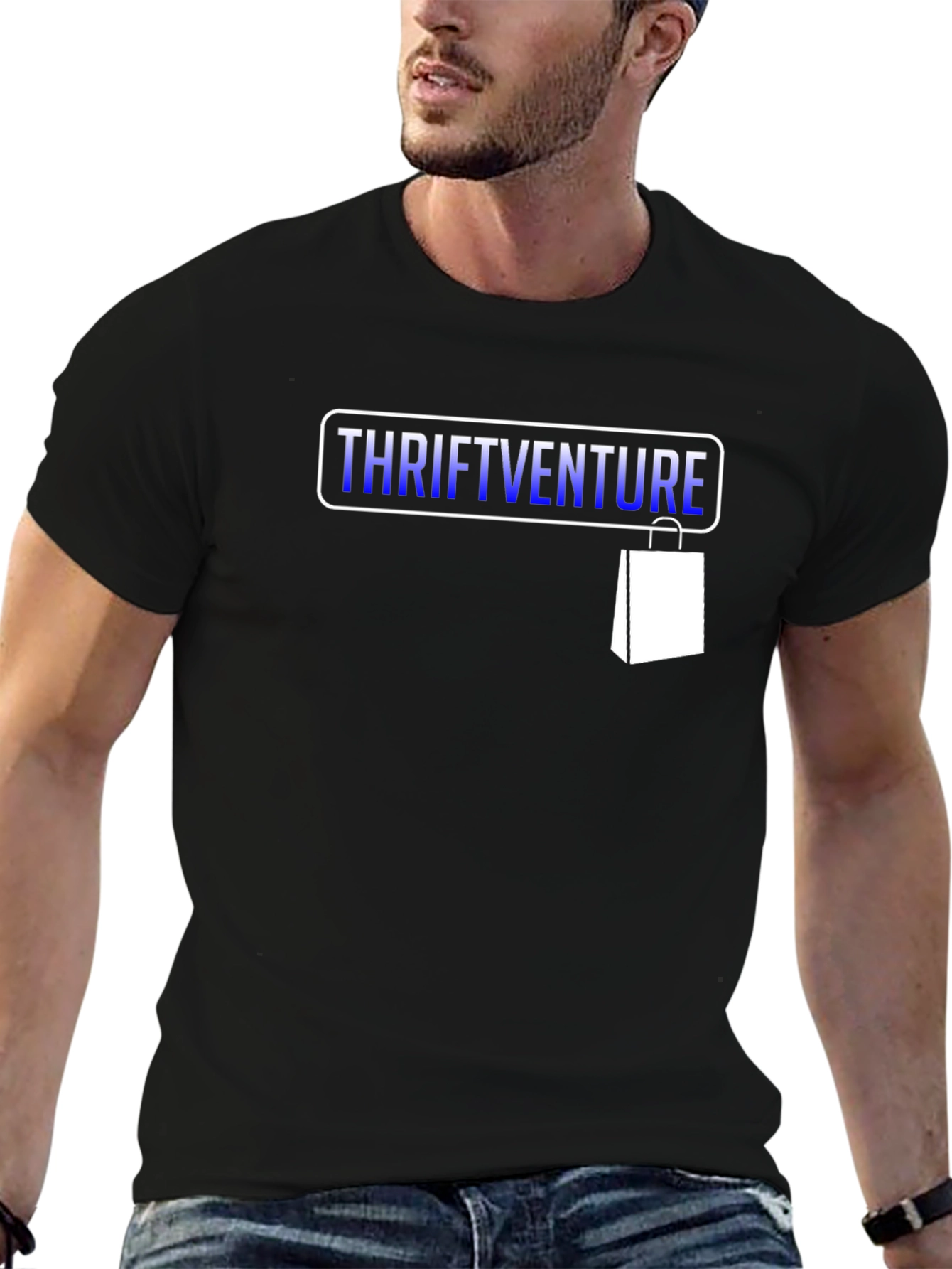 ThriftVenture Black T-Shirt