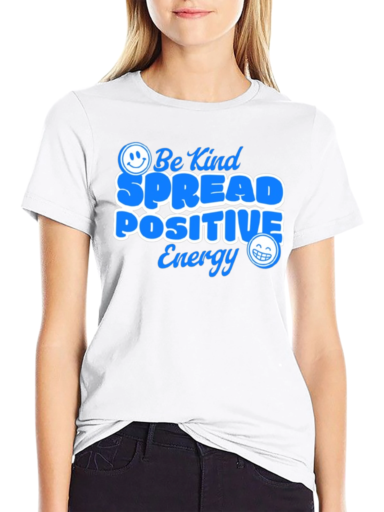 Be Kind Spread Positive Energy Graphic T-Shirt