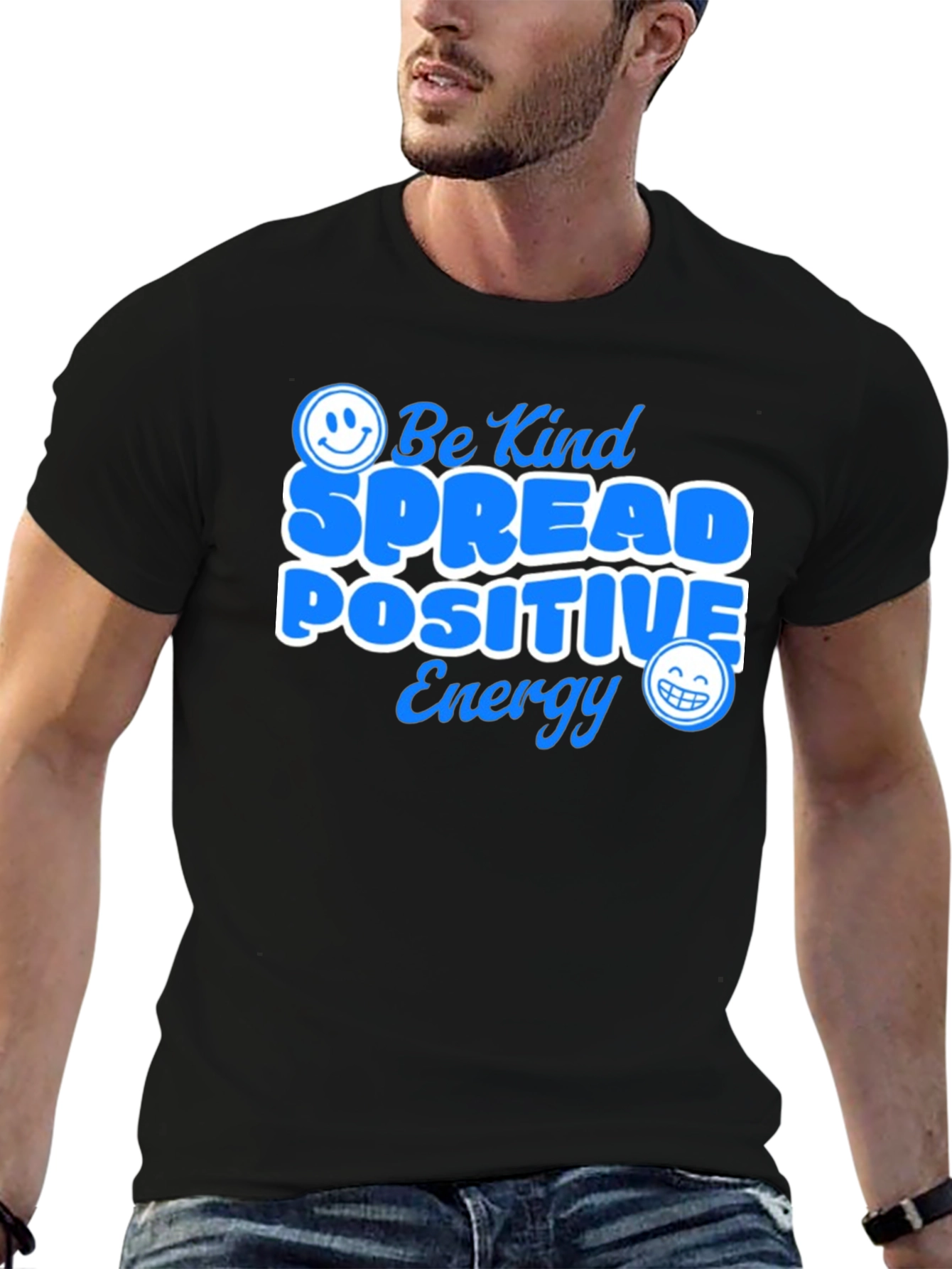 Be Kind Spread Positive Energy Graphic T-Shirt