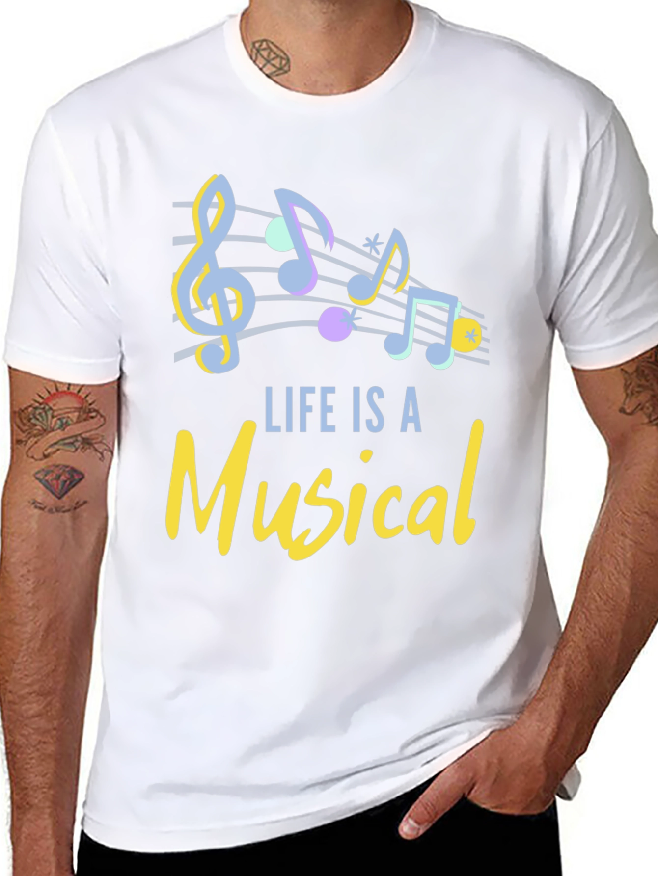 Life Is A Musical Mens T-Shirt