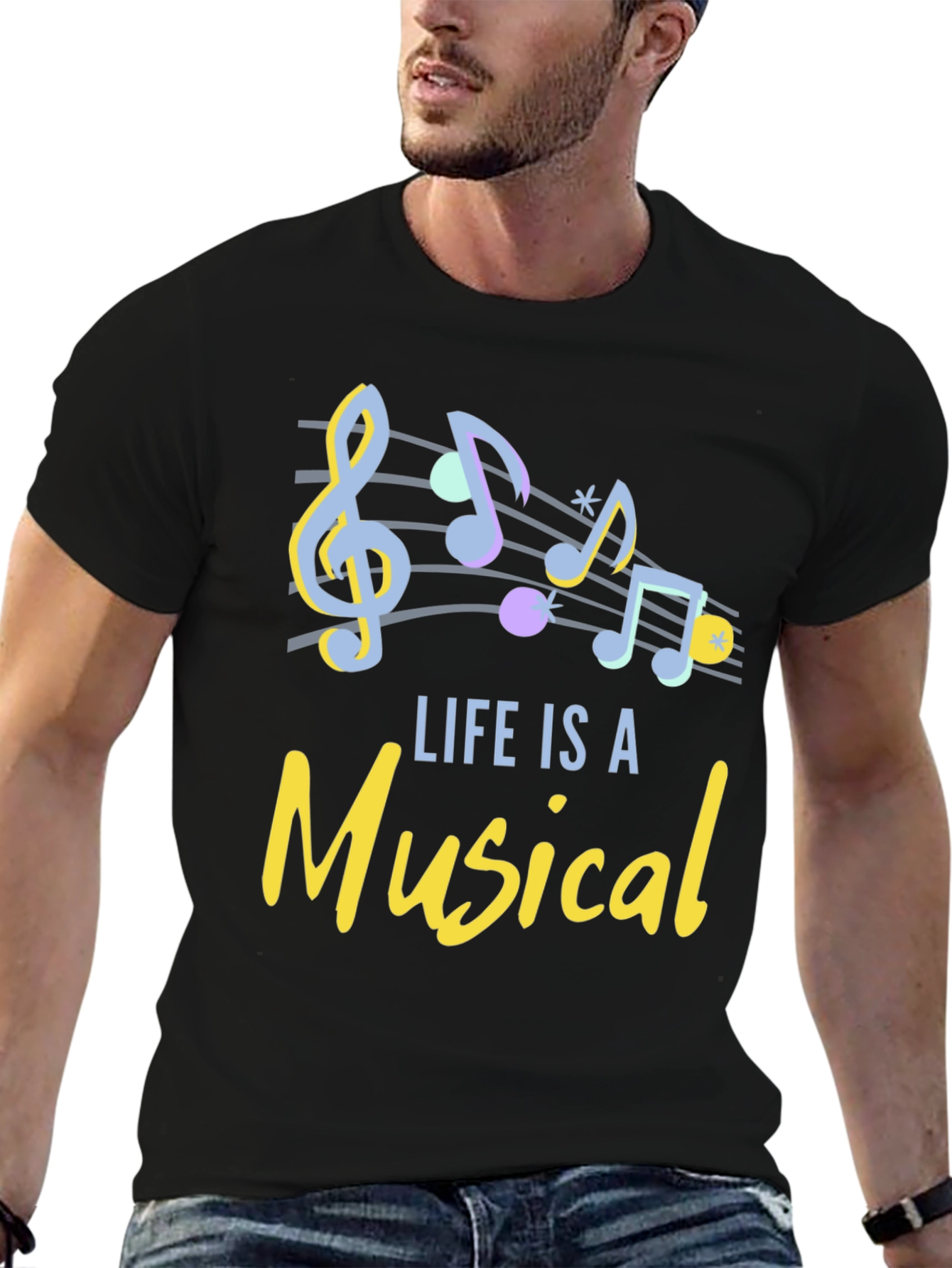 Life Is A Musical Mens T-Shirt