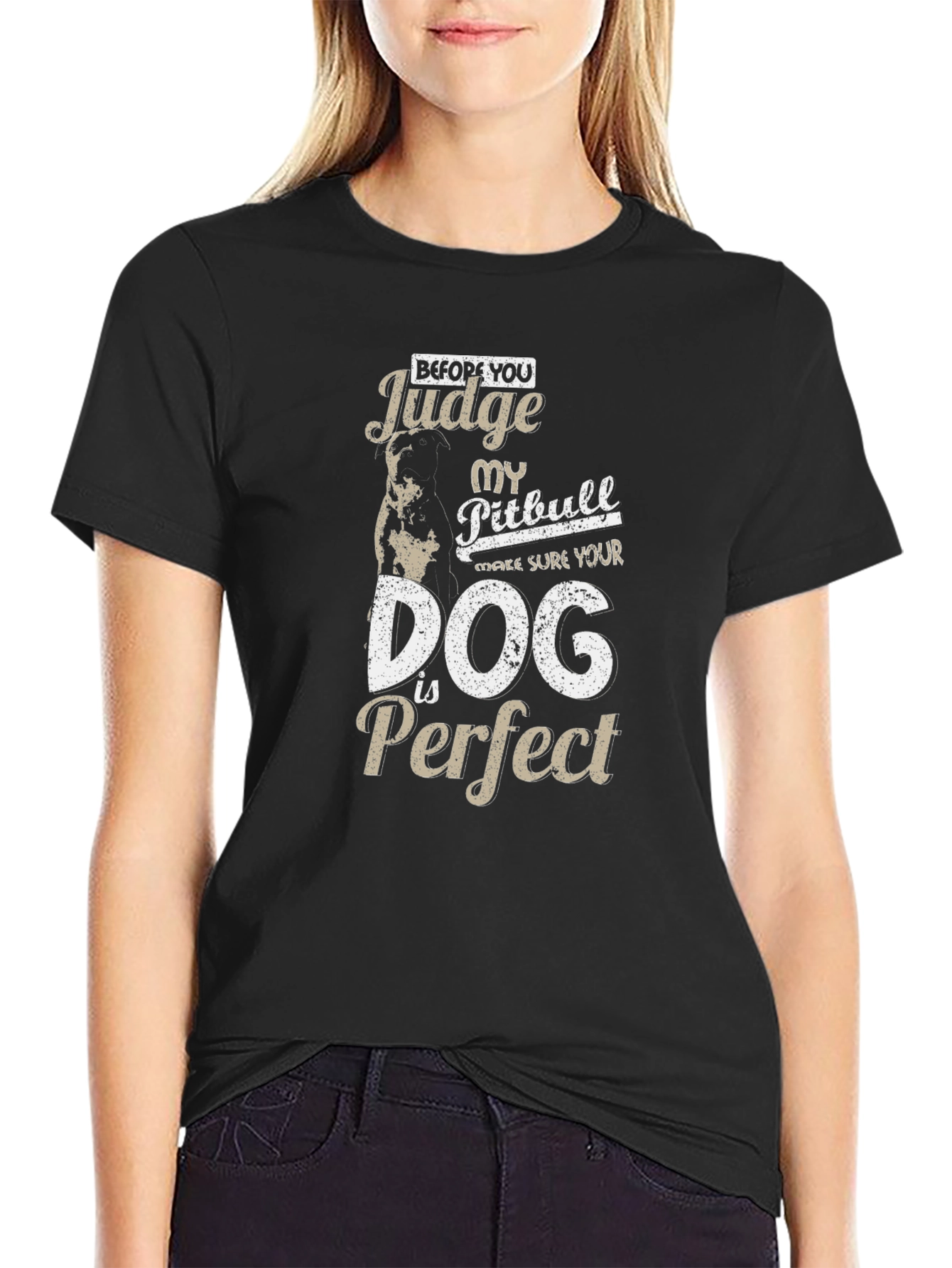 Pitbull Dog T-Shirt - Before You Judge