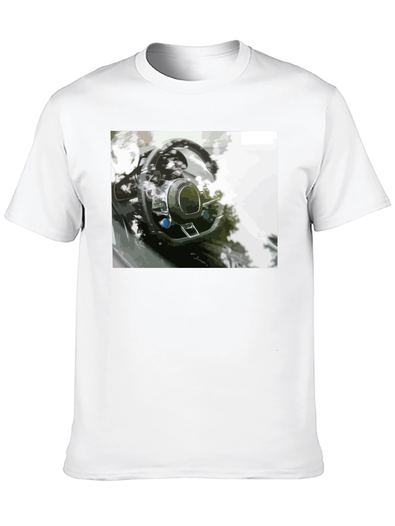 Stylish Car Interior Graphic Tee
