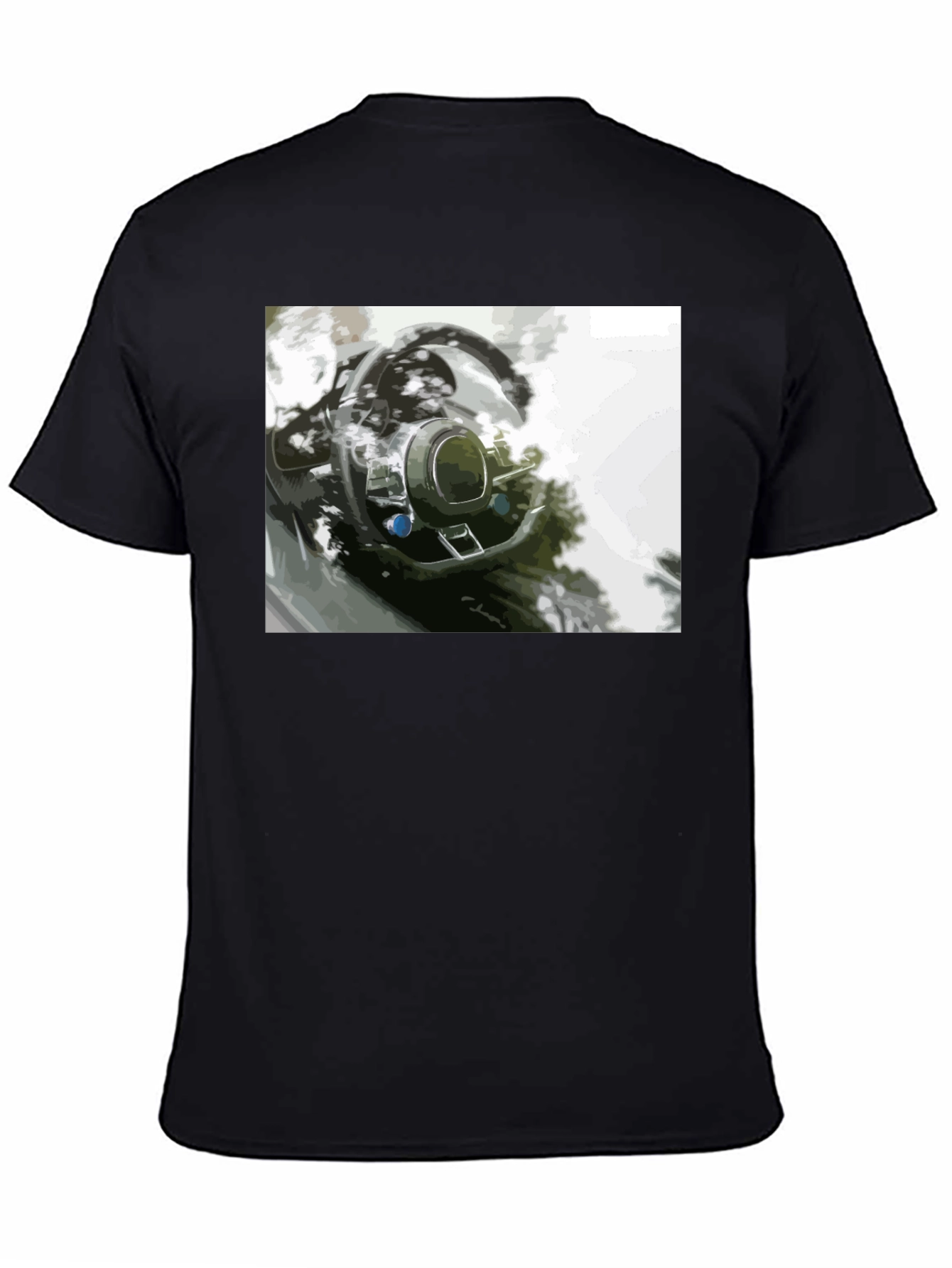 Stylish Car Interior Graphic Tee