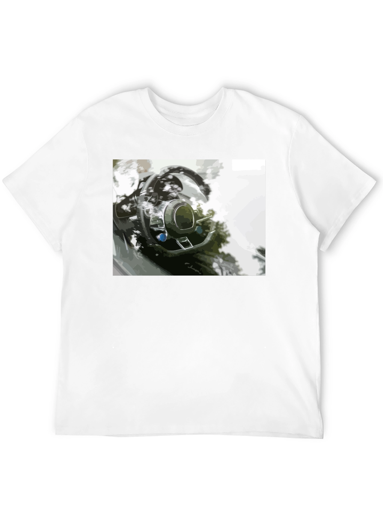 Stylish Car Interior Graphic Tee
