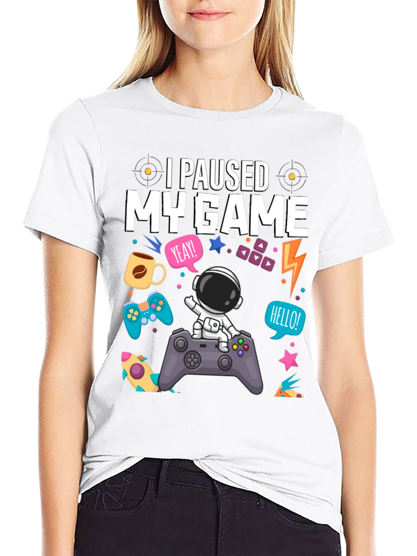I Paused My Game Astronaut T-Shirt