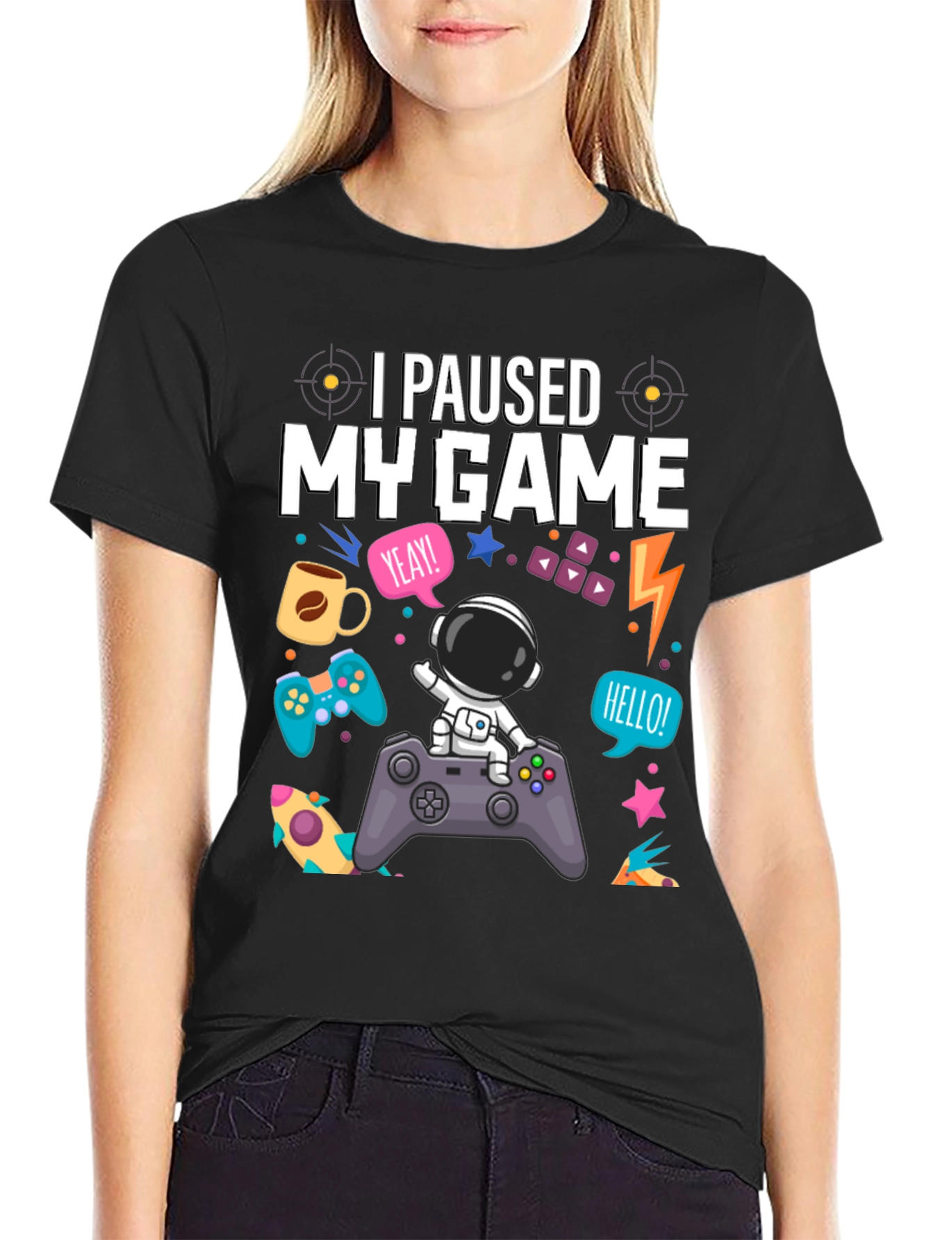 I Paused My Game Astronaut T-Shirt