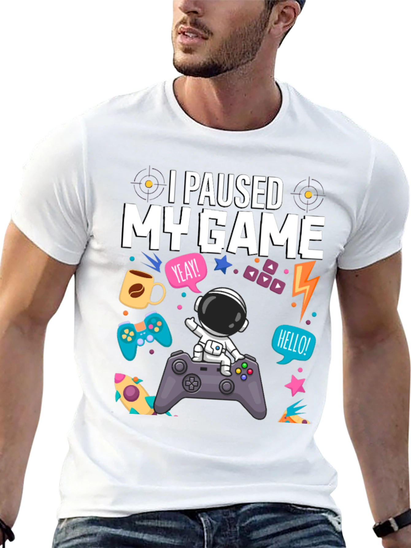 I Paused My Game Astronaut T-Shirt