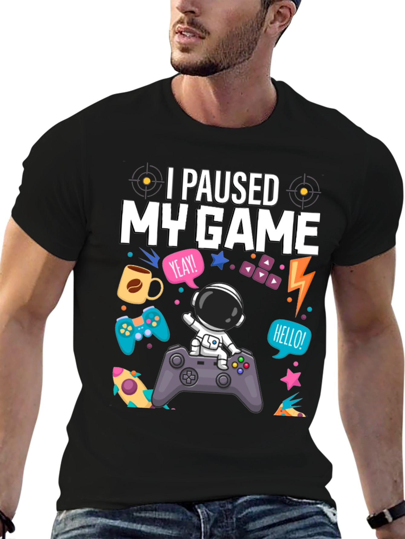 I Paused My Game Astronaut T-Shirt