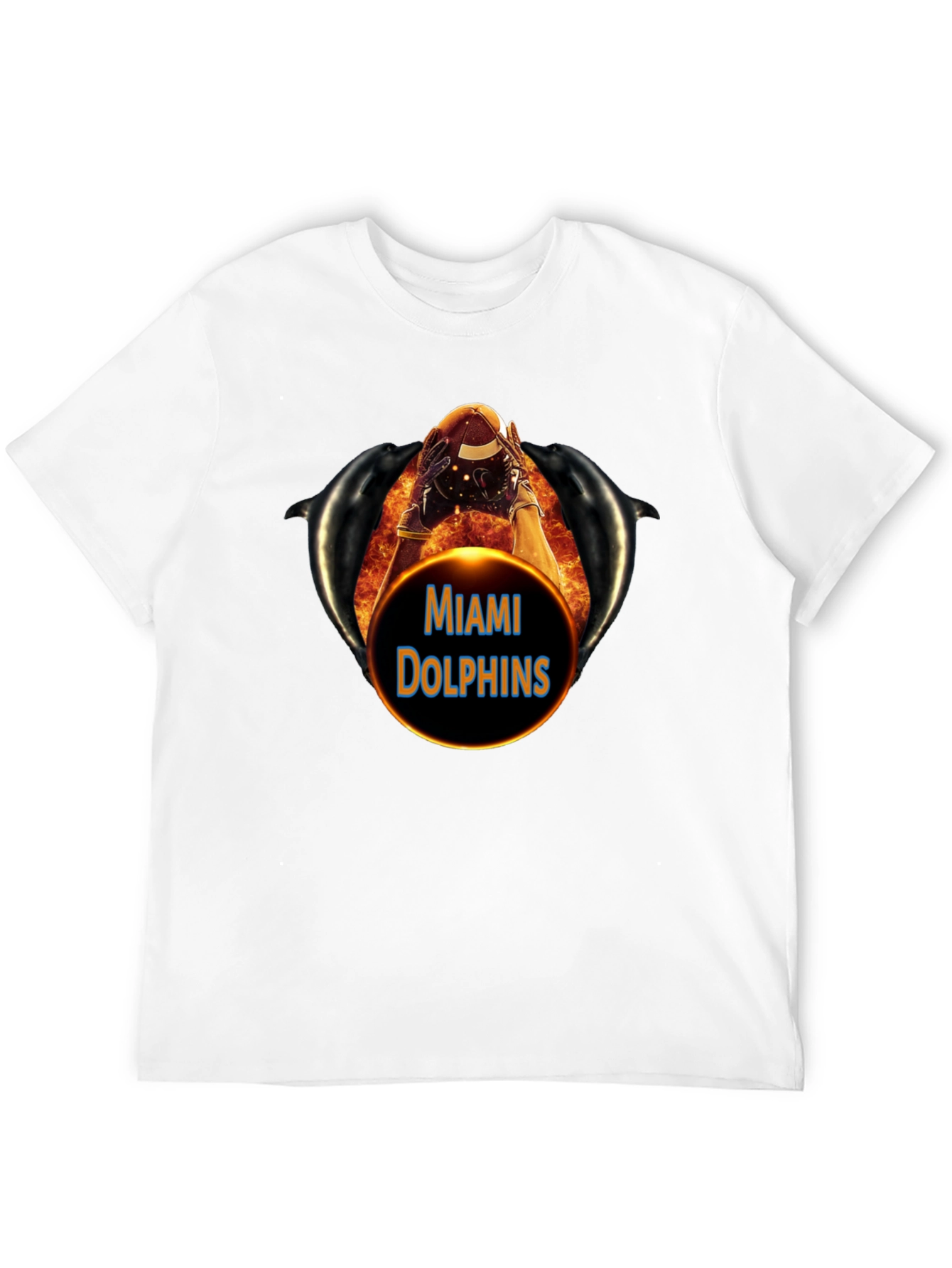 Miami Dolphins Football Graphic T-Shirt