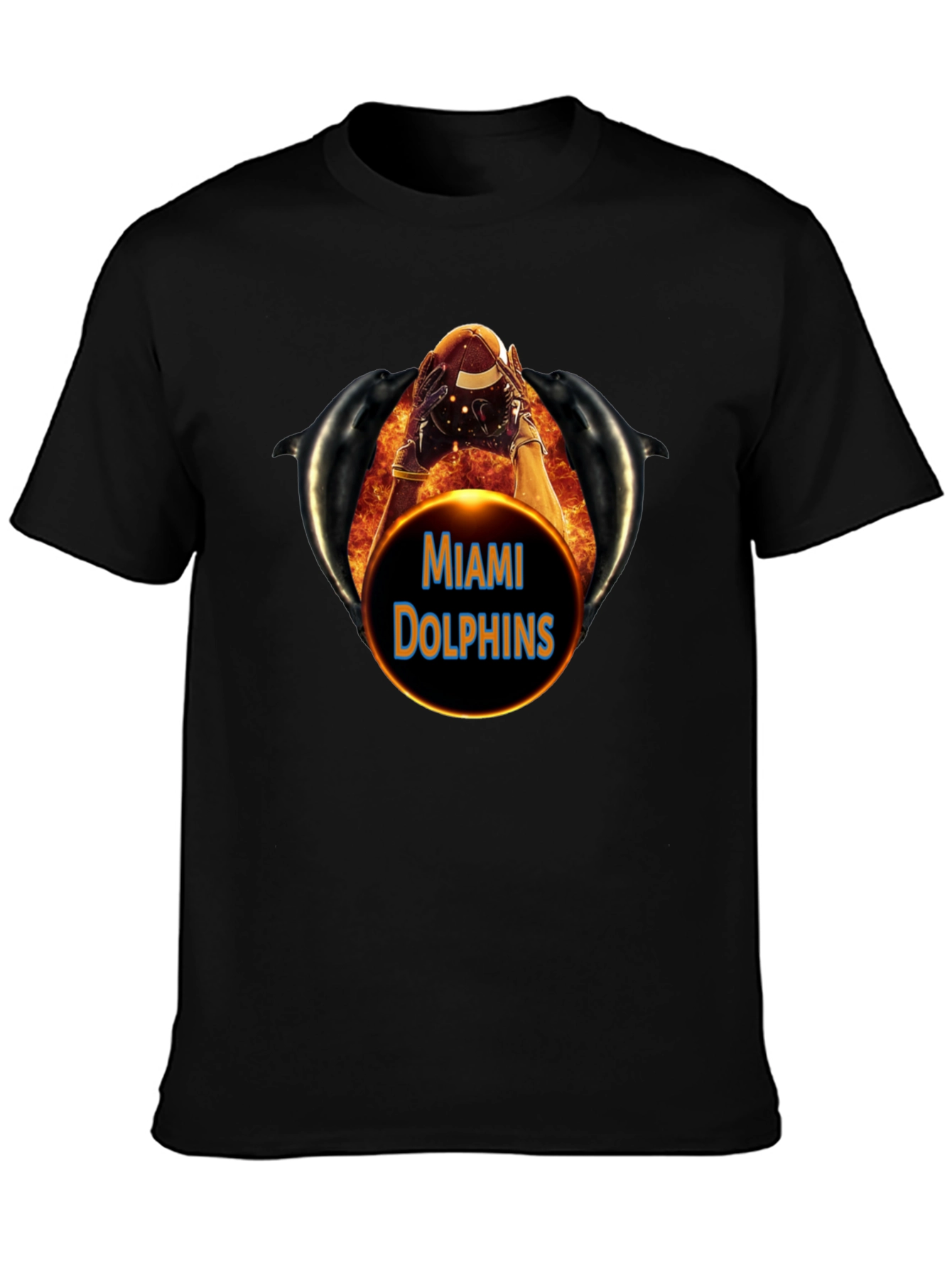 Miami Dolphins Football Graphic T-Shirt