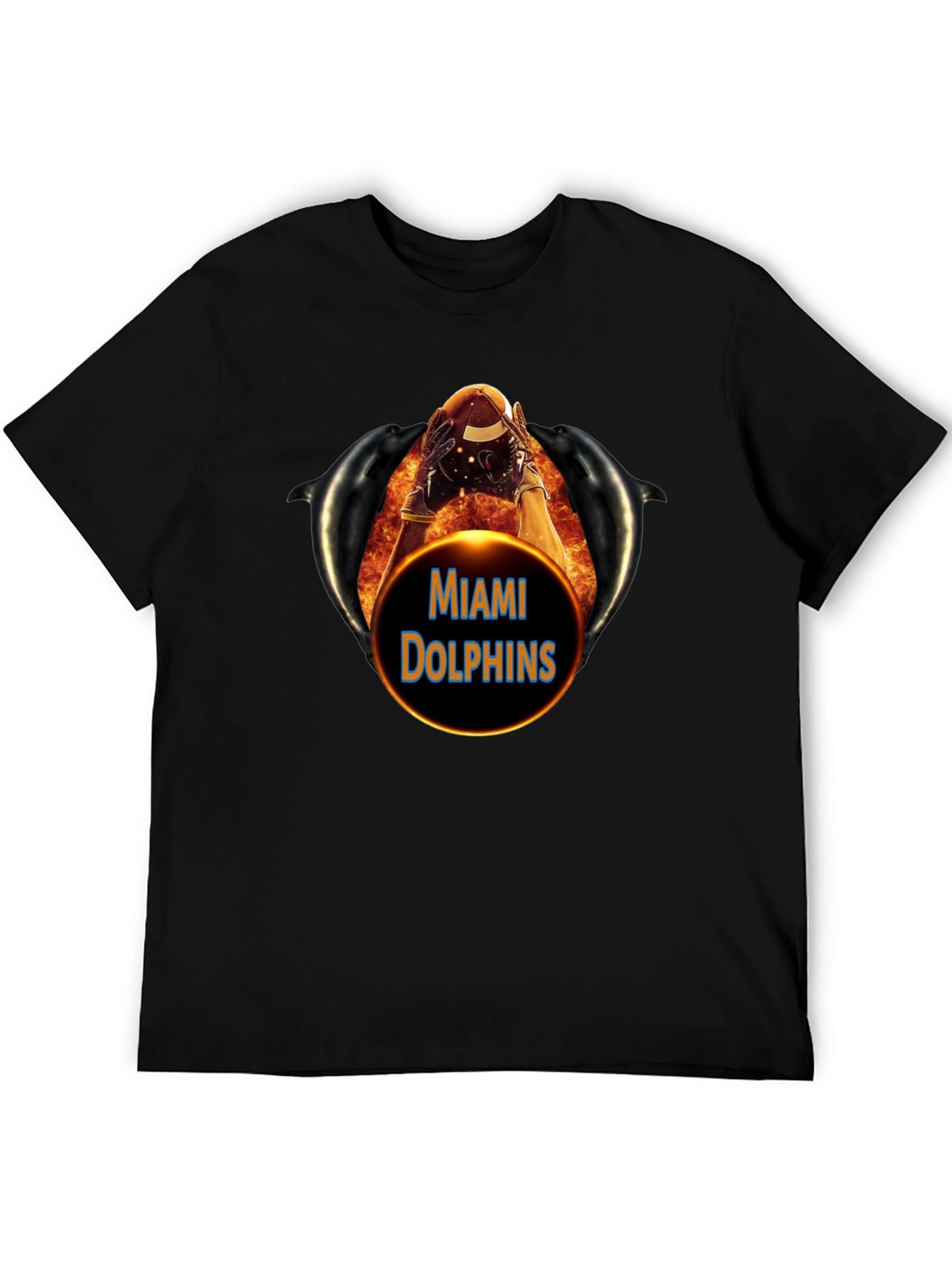 Miami Dolphins Football Graphic T-Shirt