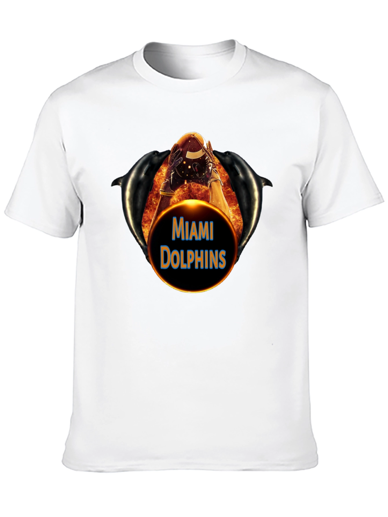Miami Dolphins Football Graphic T-Shirt