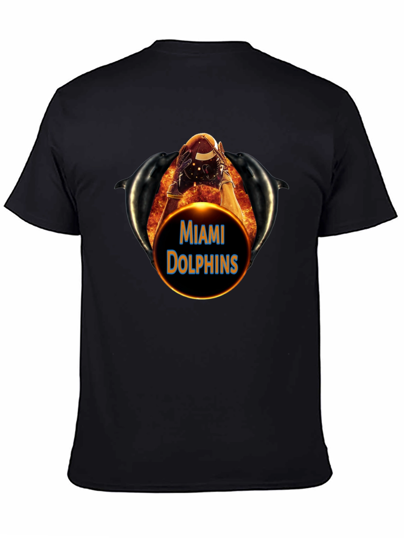 Miami Dolphins Football Graphic T-Shirt