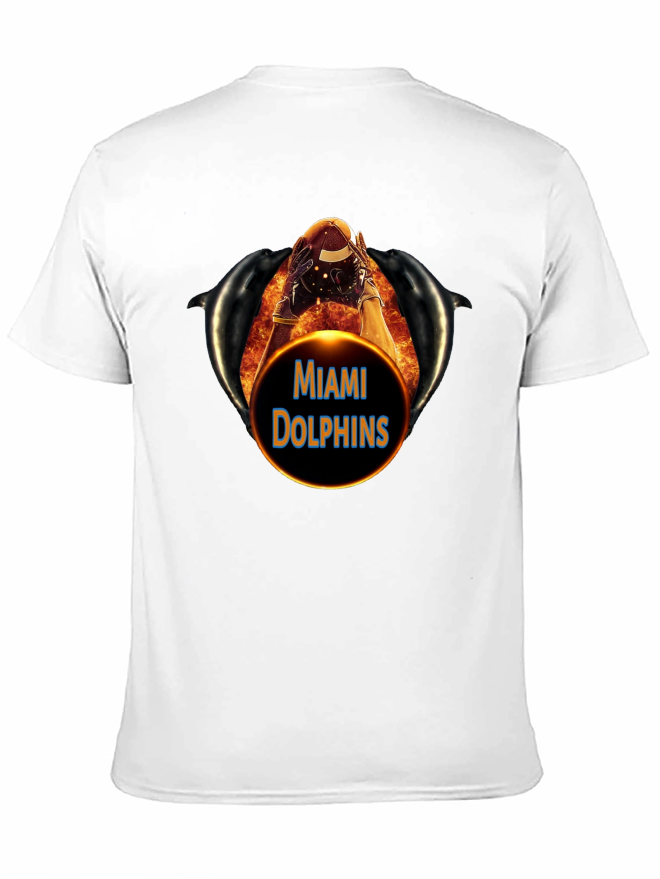 Miami Dolphins Football Graphic T-Shirt