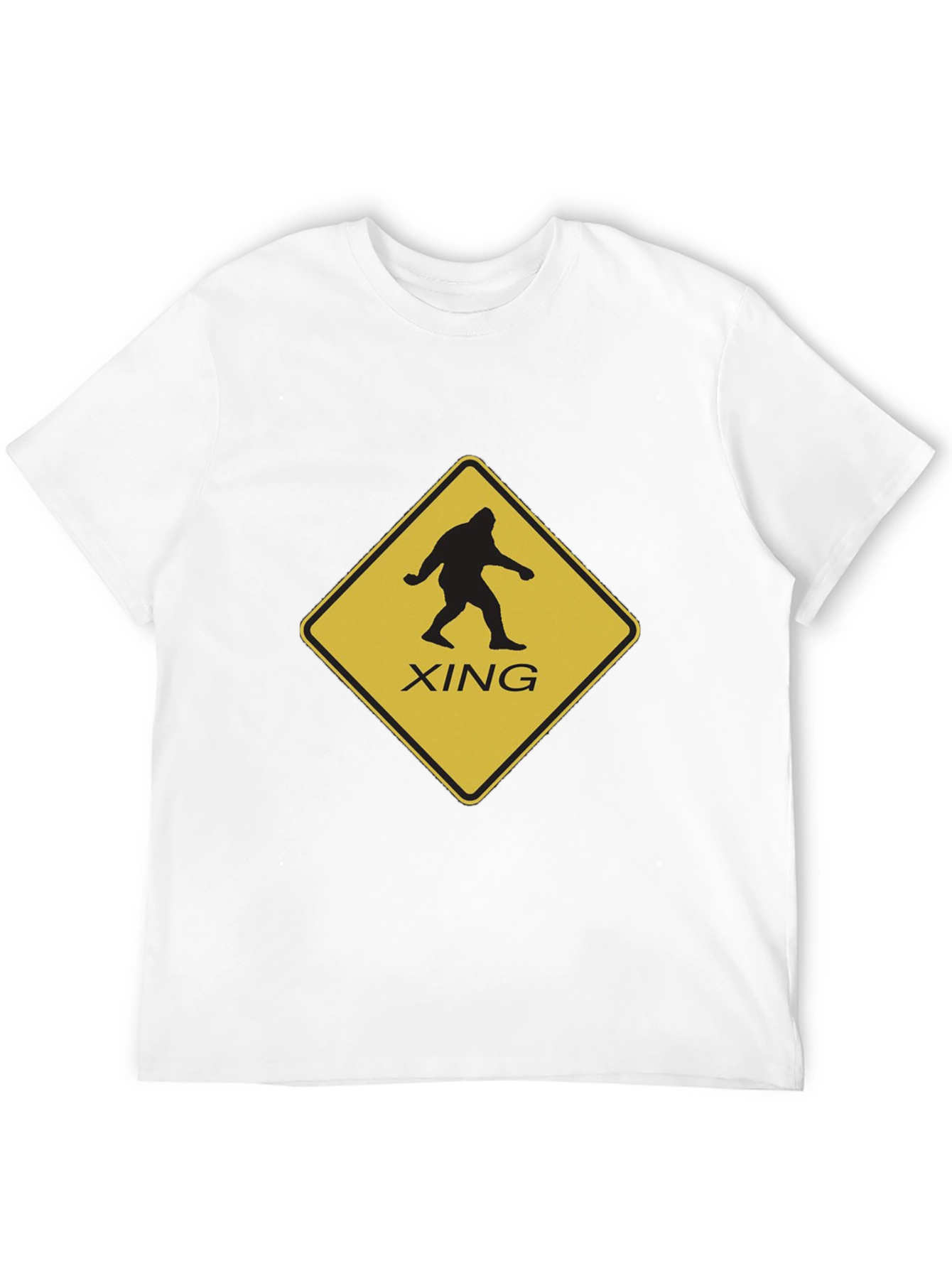 Sasquatch Crossing Mens Black T-Shirt