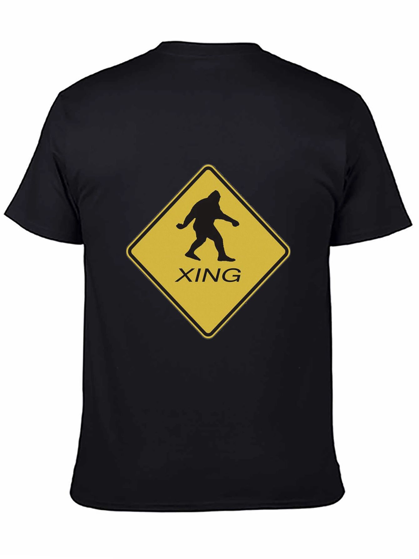 Sasquatch Crossing Mens Black T-Shirt