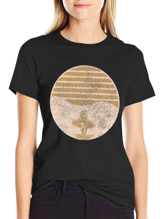 Retro Sunset Surfer T-Shirt