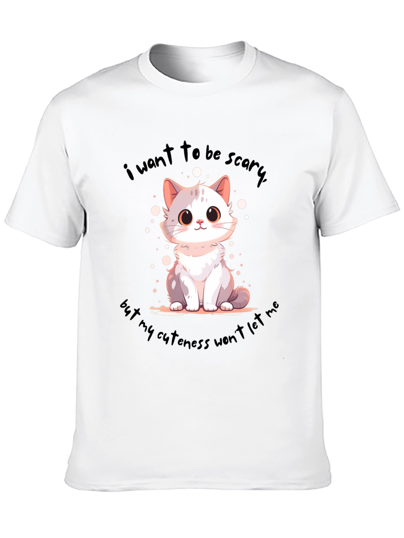 Cute Cat T-Shirt: I Want to be Scary