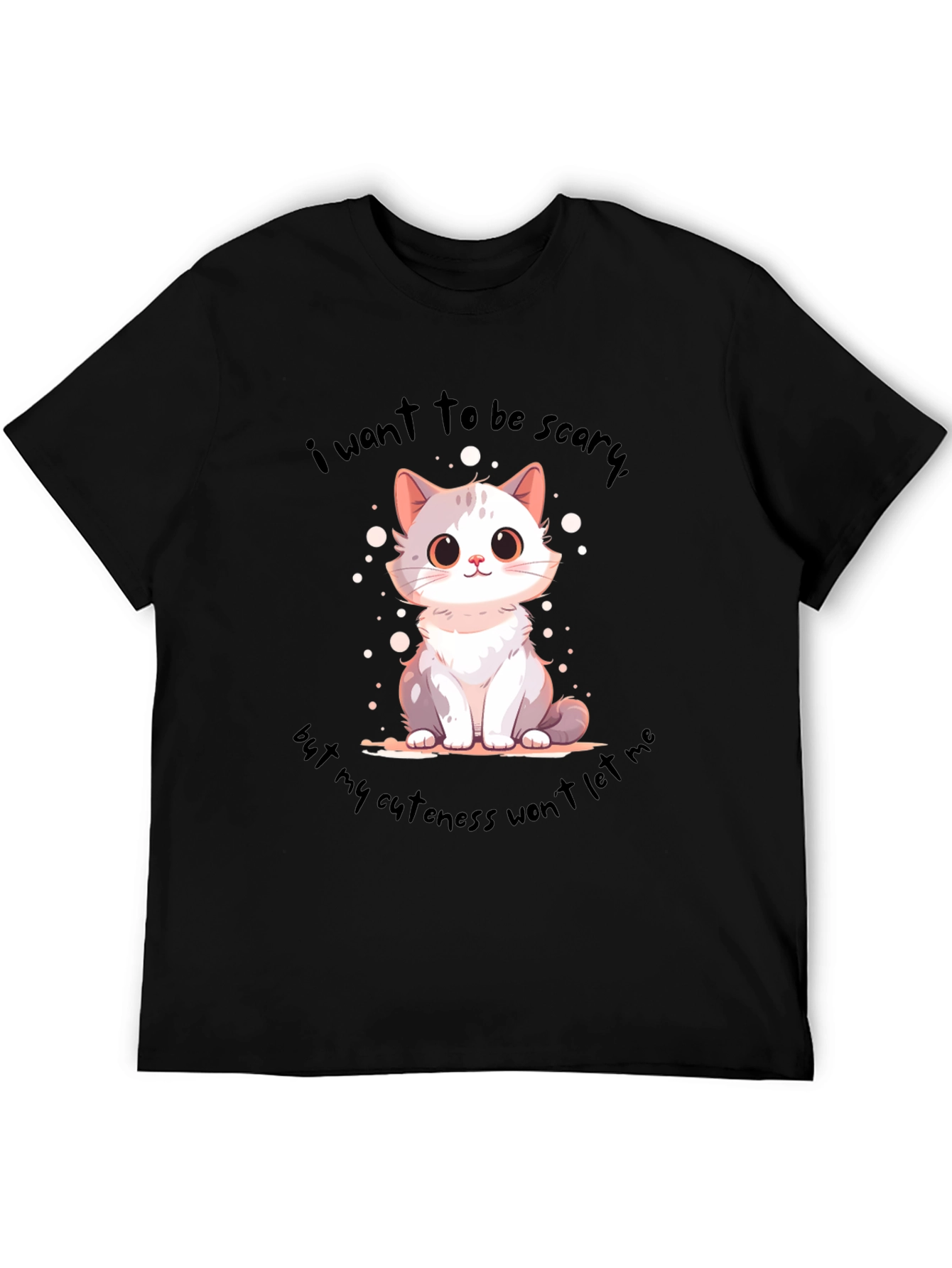 Cute Cat T-Shirt: I Want to be Scary