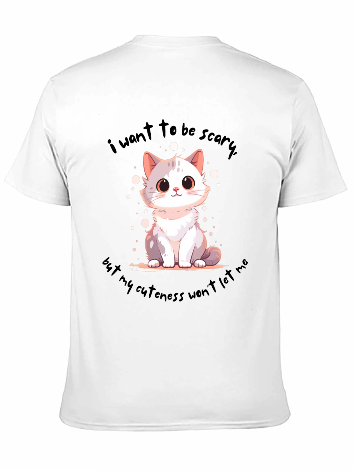 Cute Cat T-Shirt: I Want to be Scary