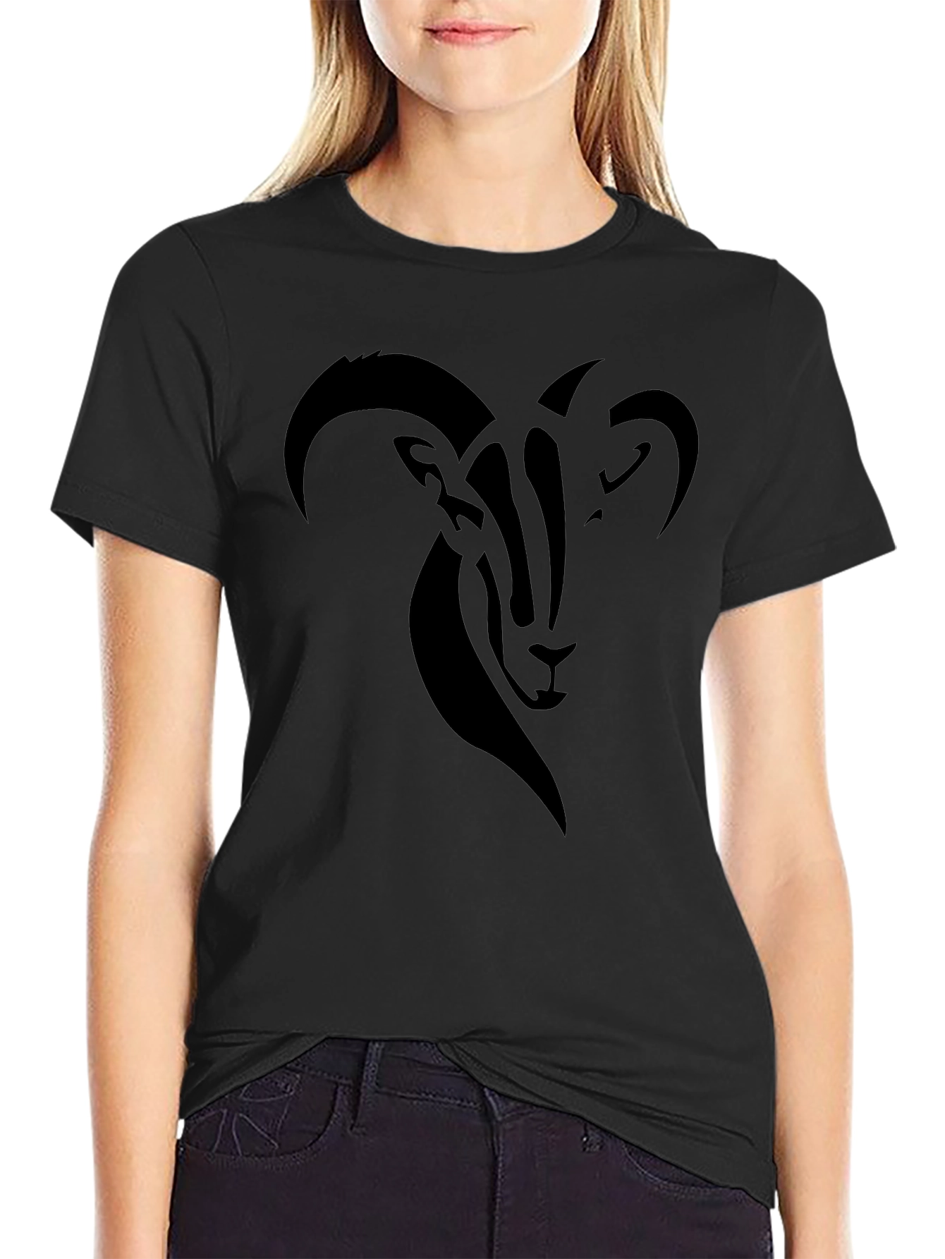 Ram Graphic Black T-Shirt