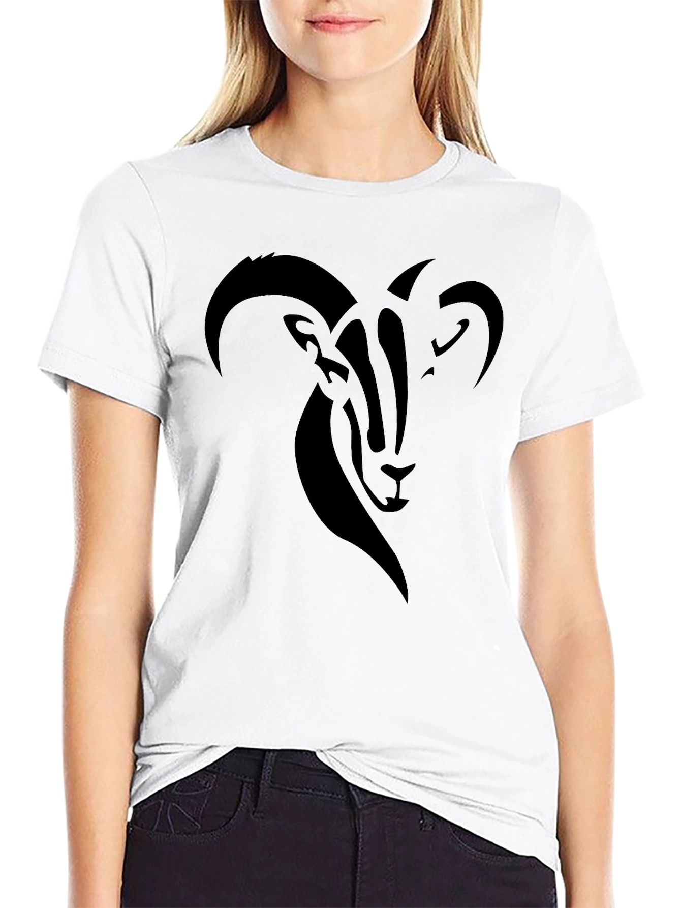 Ram Graphic Black T-Shirt
