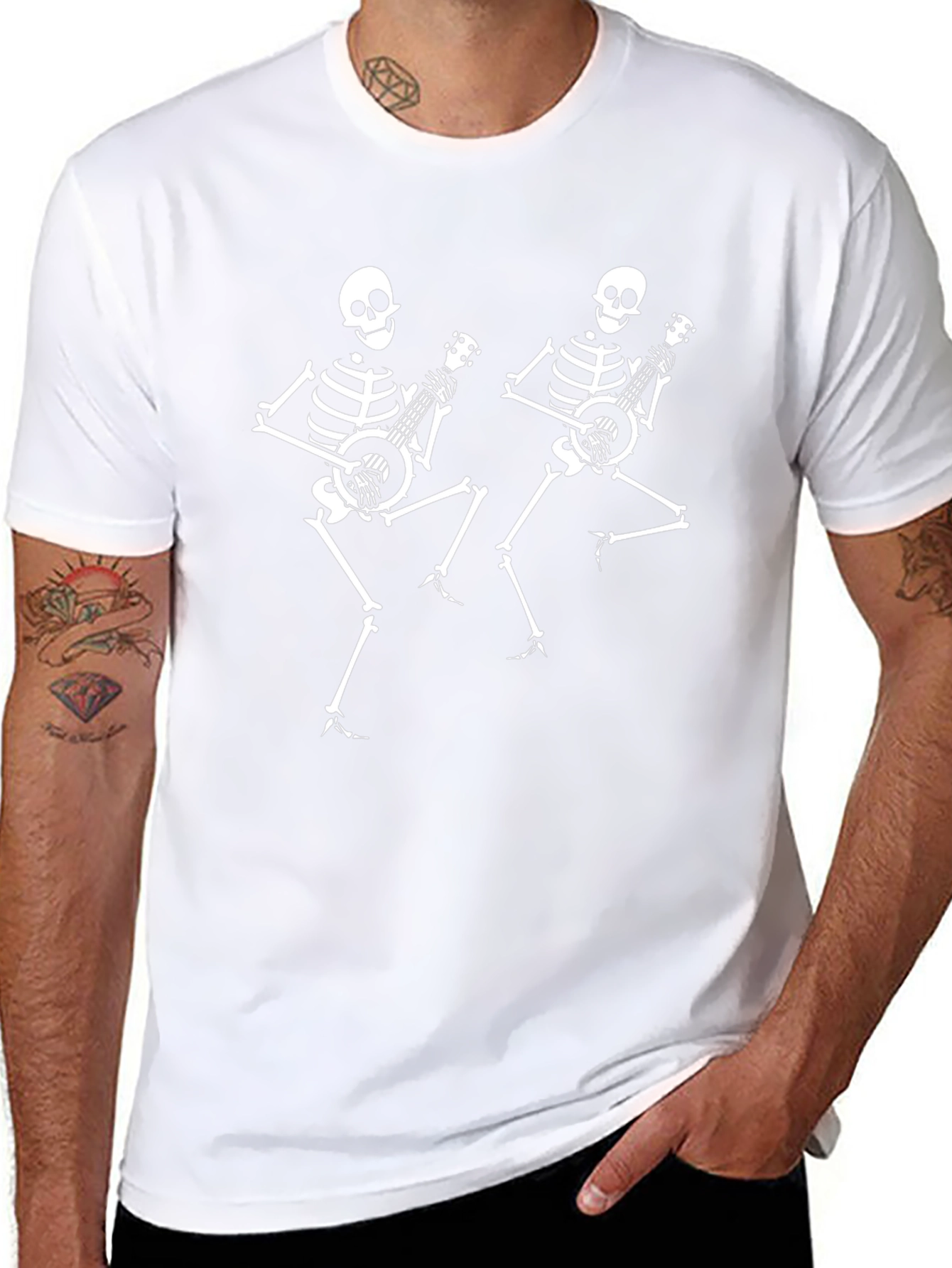 Dancing Skeleton Banjo T-Shirt