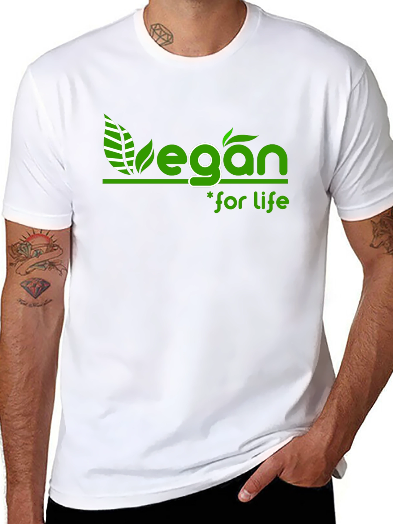 Vegan for Life Black T-Shirt