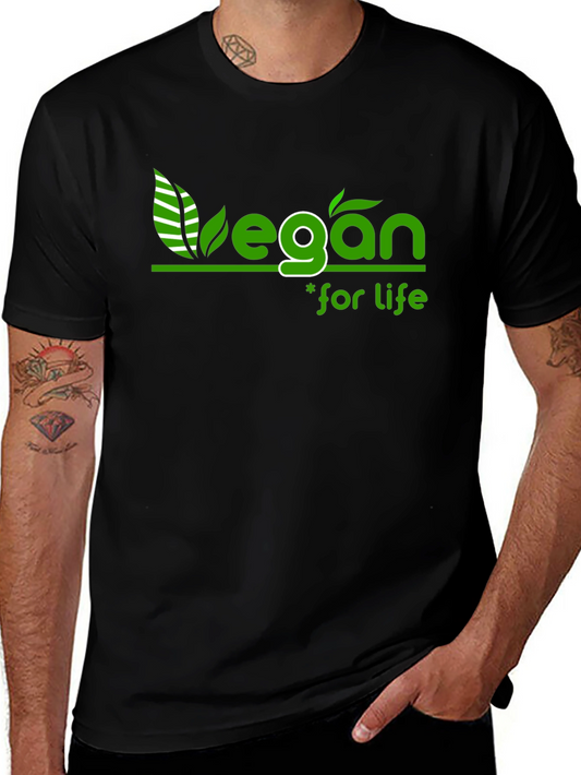 Vegan for Life Black T-Shirt