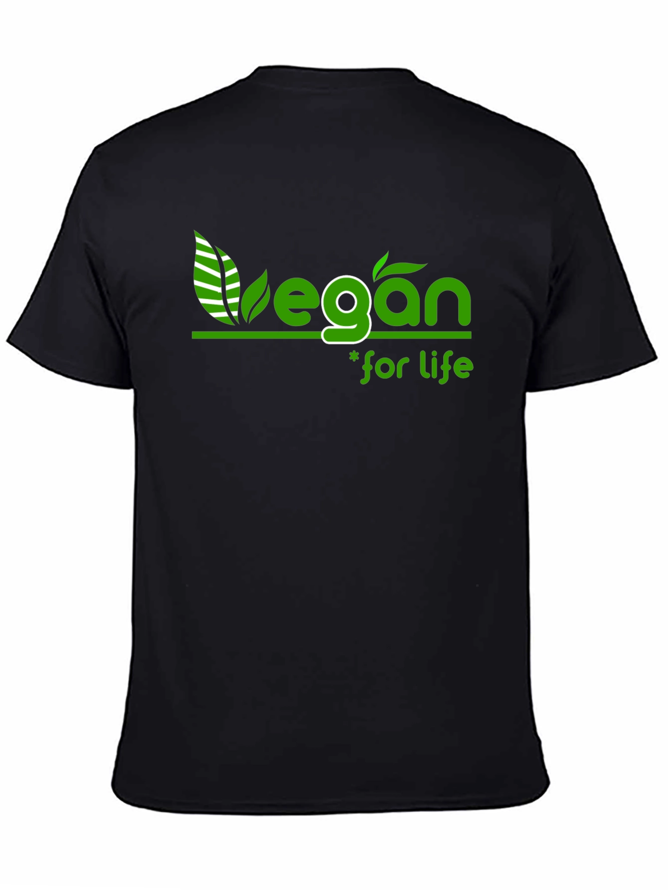 Vegan for Life Black T-Shirt