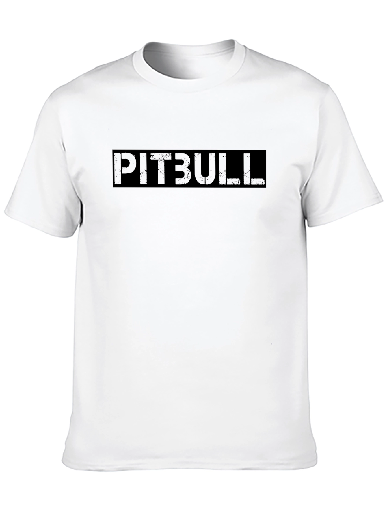 Mens Black PITBULL Graphic T-Shirt