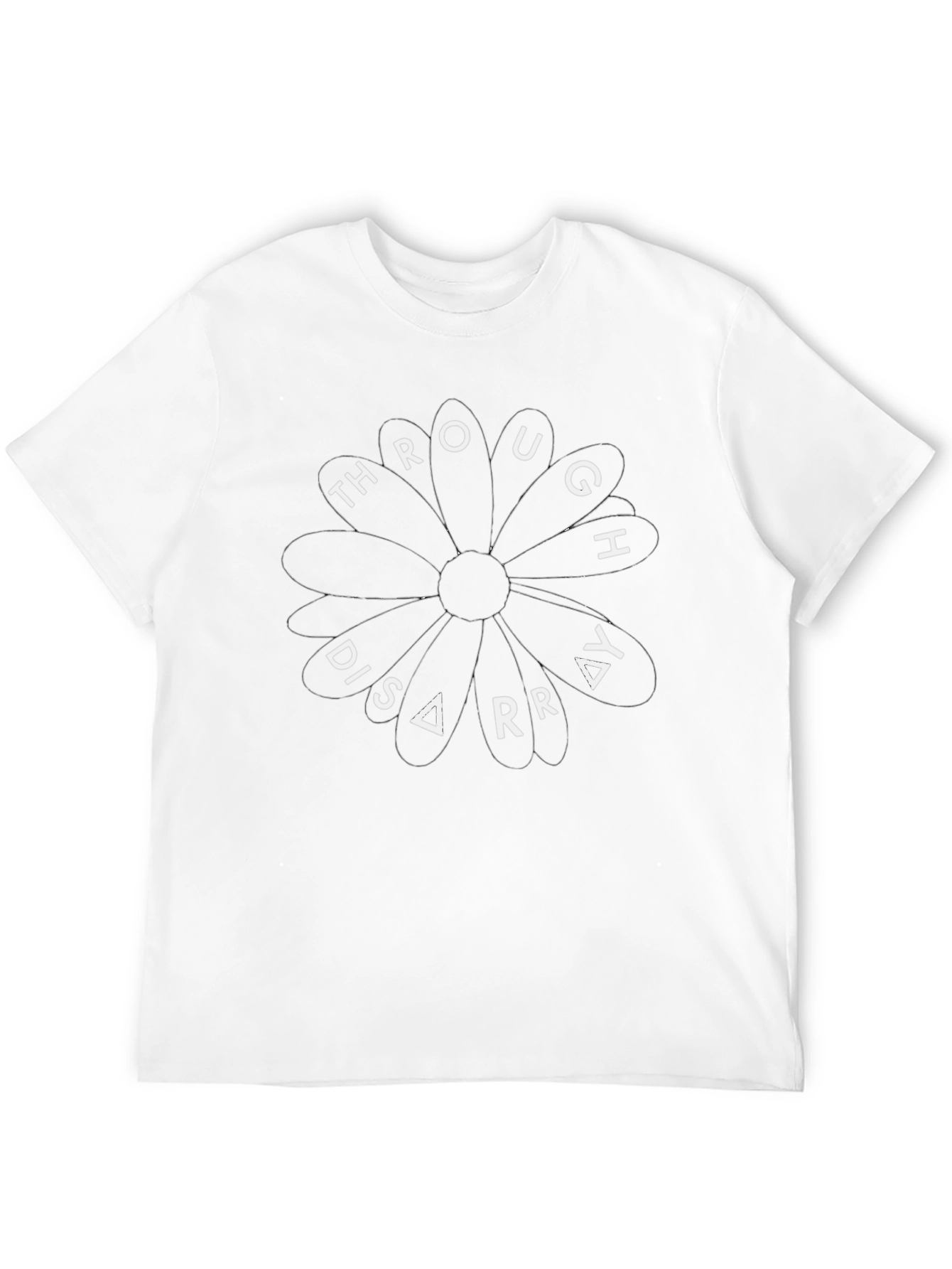 Through Disarray Black Graphic Tee