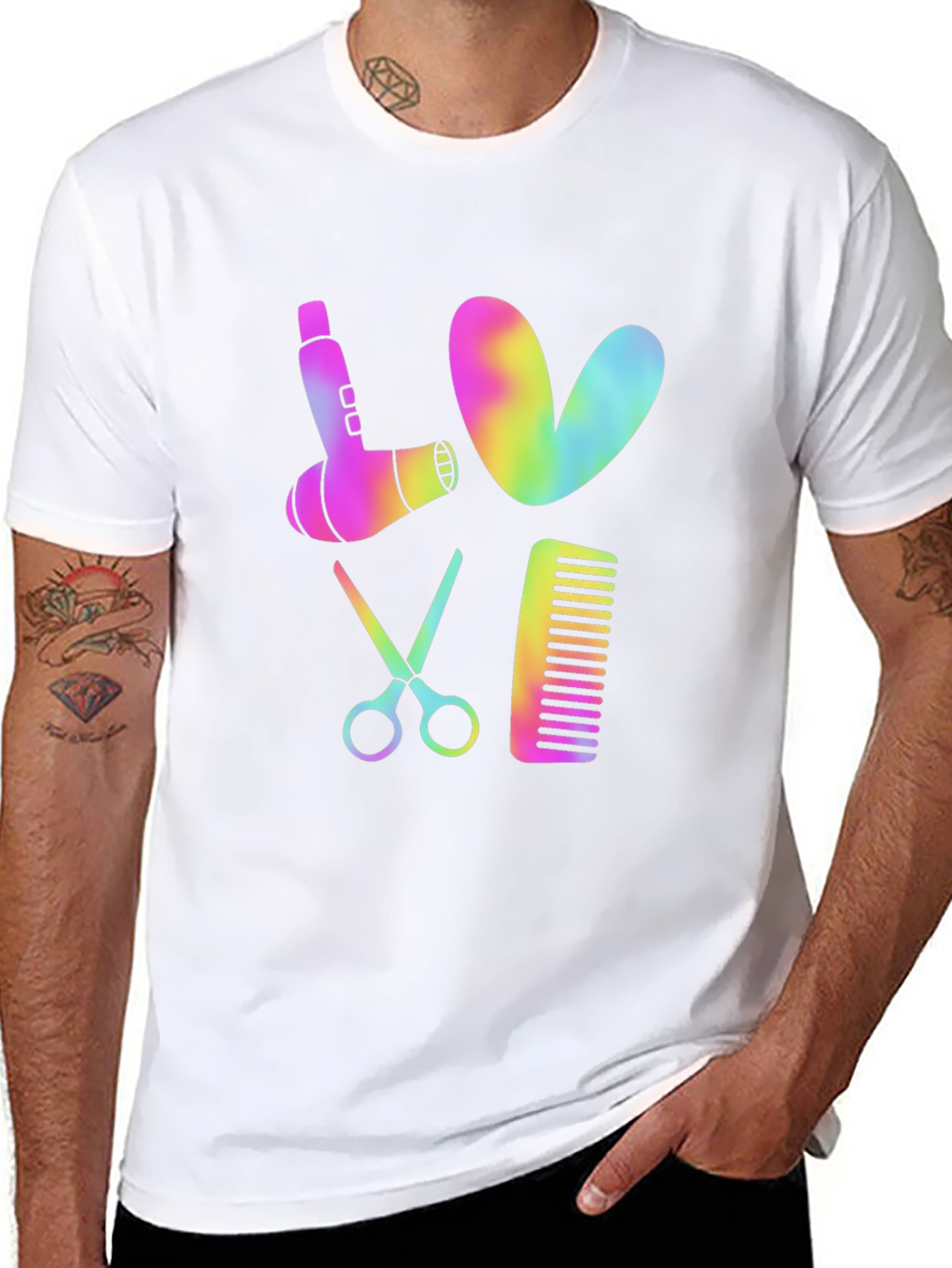 Hairdresser Love T-Shirt - Stylish Barber Tee