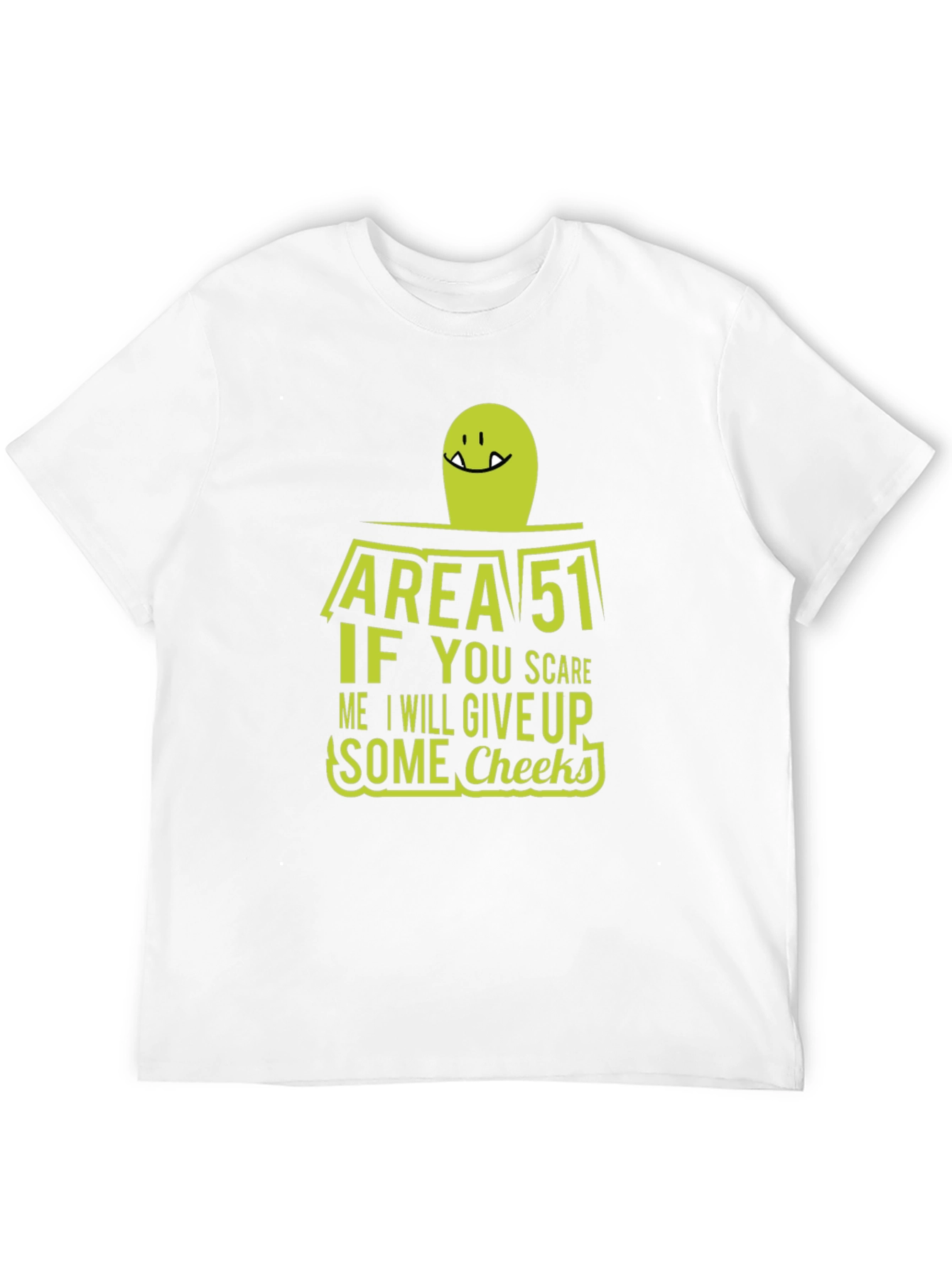 Area 51 Alien Cheeky Graphic T-Shirt