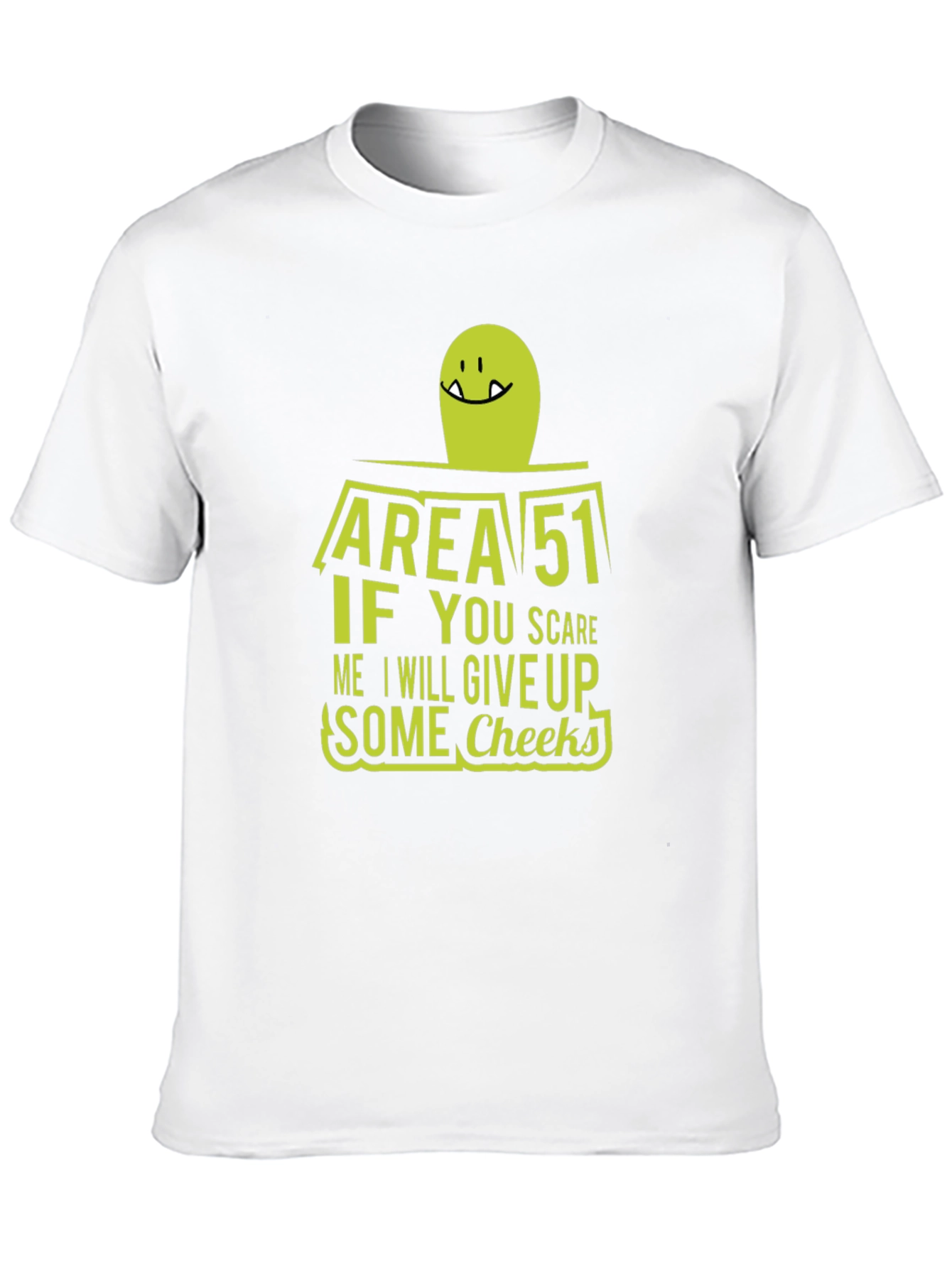 Area 51 Alien Cheeky Graphic T-Shirt