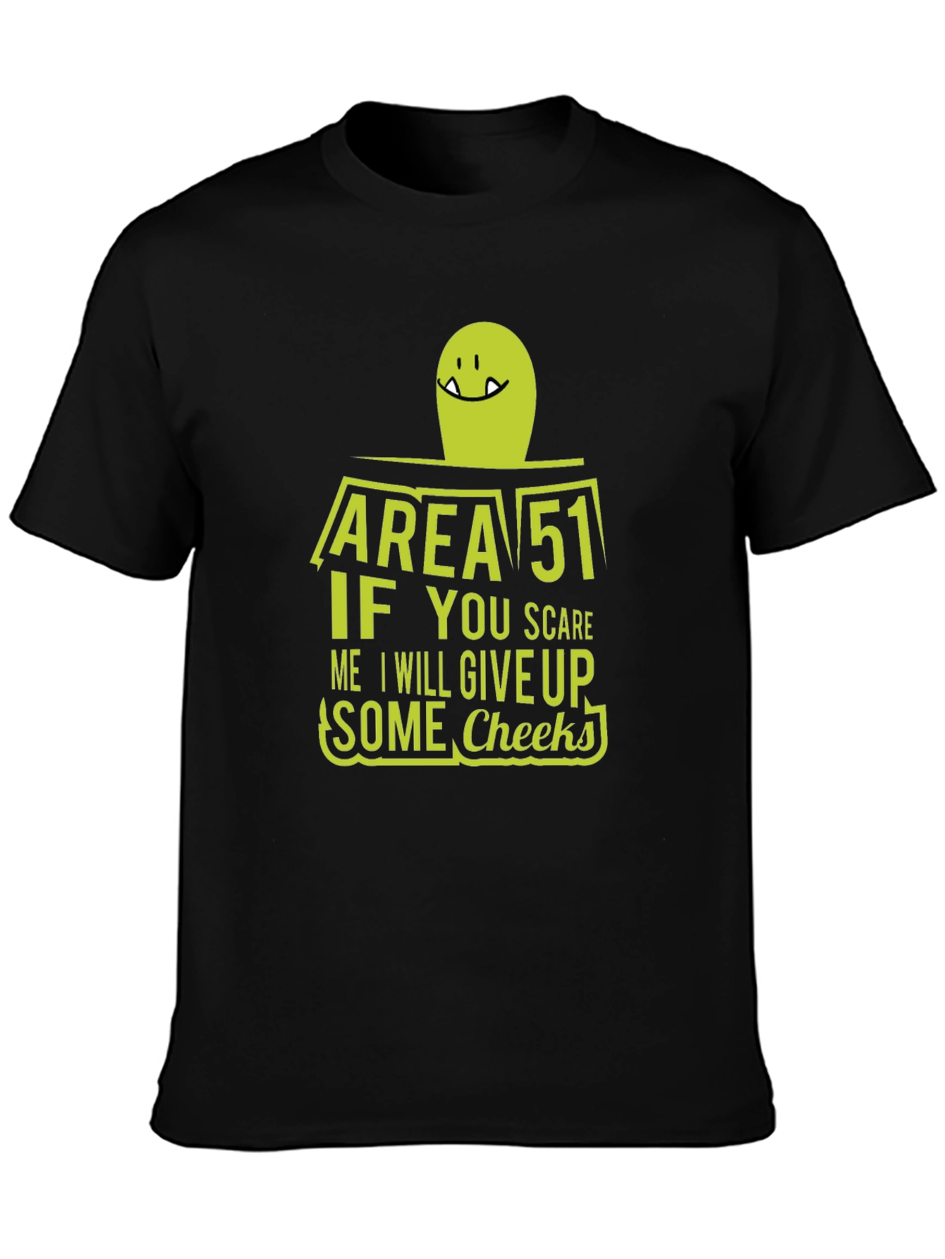 Area 51 Alien Cheeky Graphic T-Shirt