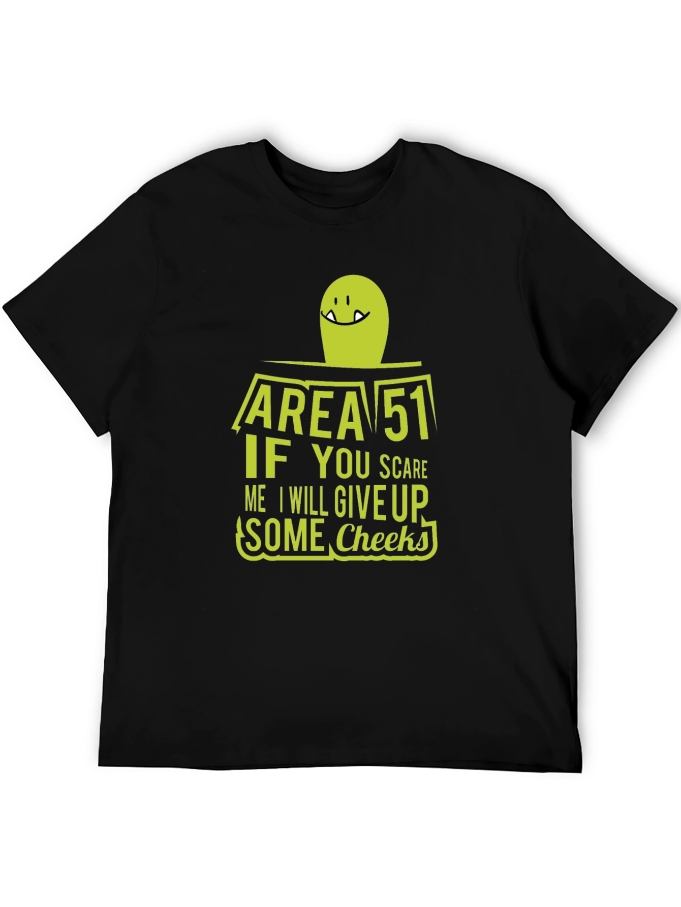 Area 51 Alien Cheeky Graphic T-Shirt