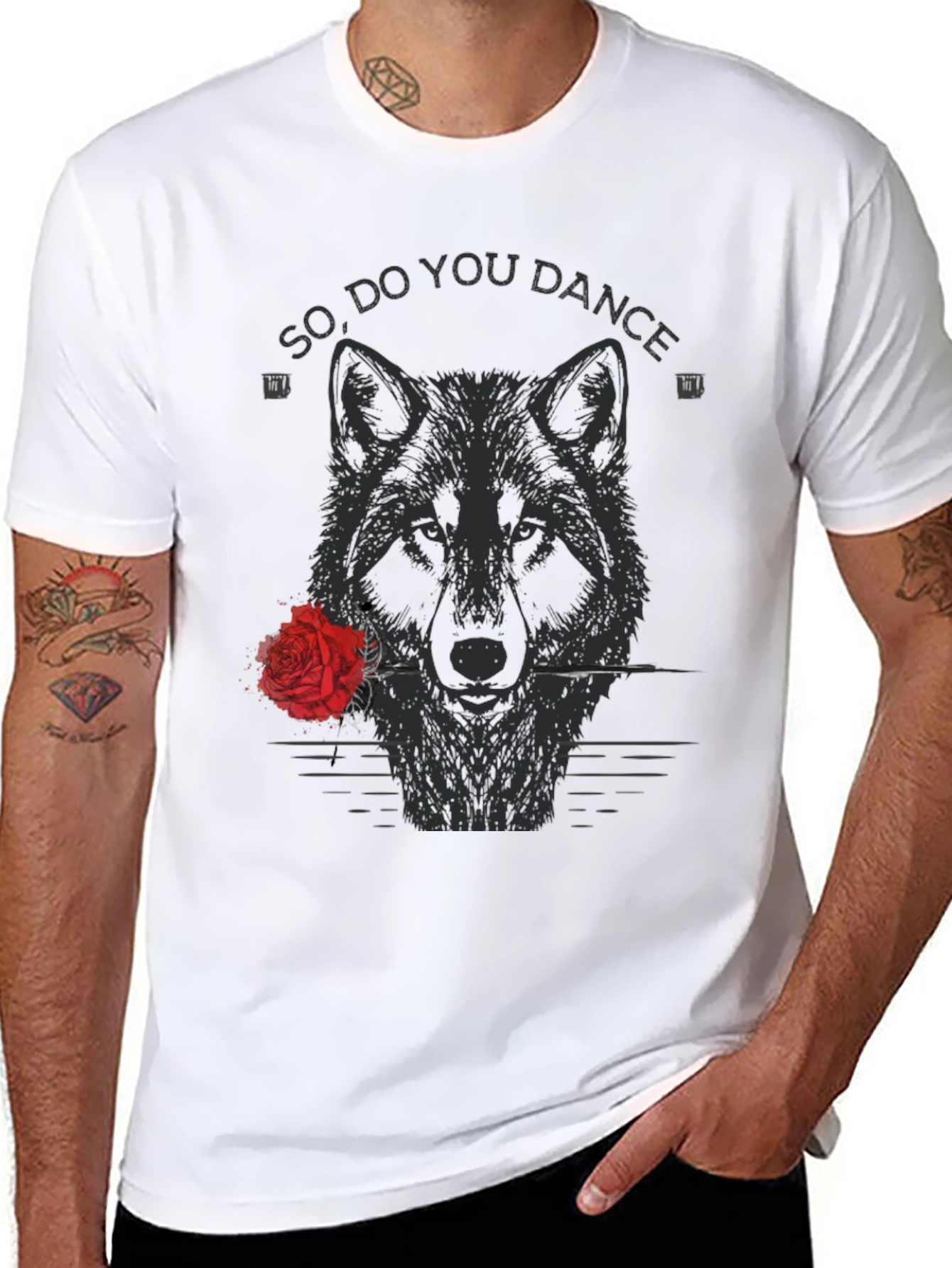 Wolf Rose Graphic Tee - So Do You Dance?