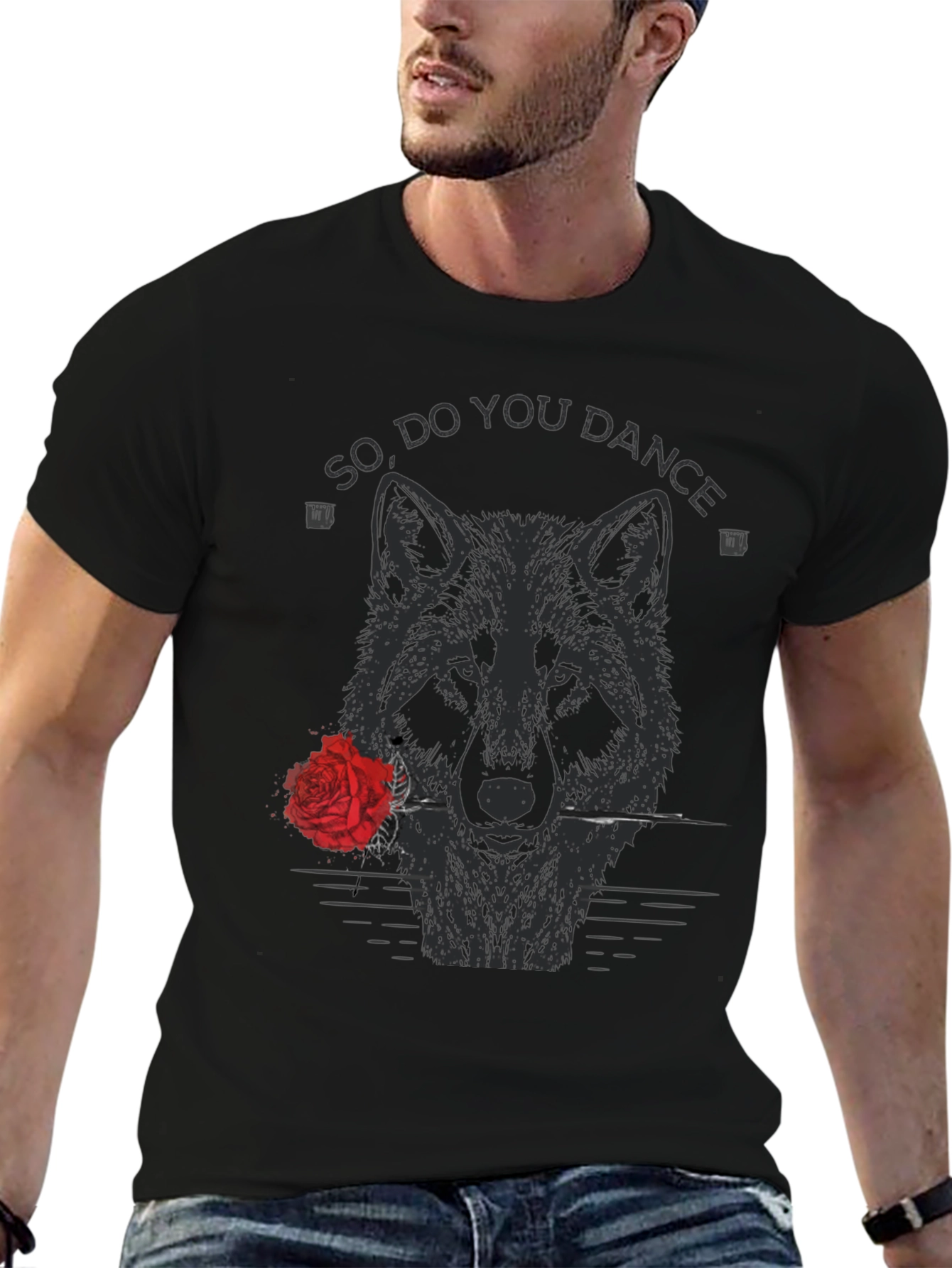 Wolf Rose Graphic Tee - So Do You Dance?