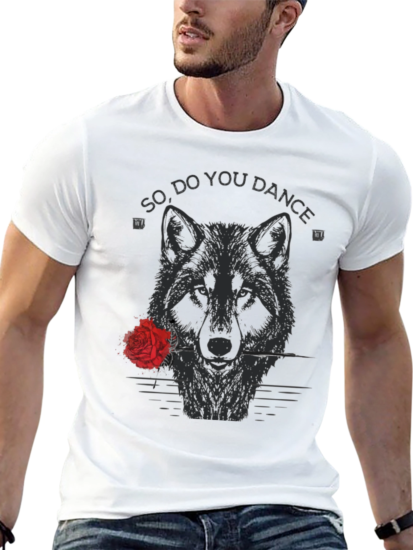 Wolf Rose Graphic Tee - So Do You Dance?