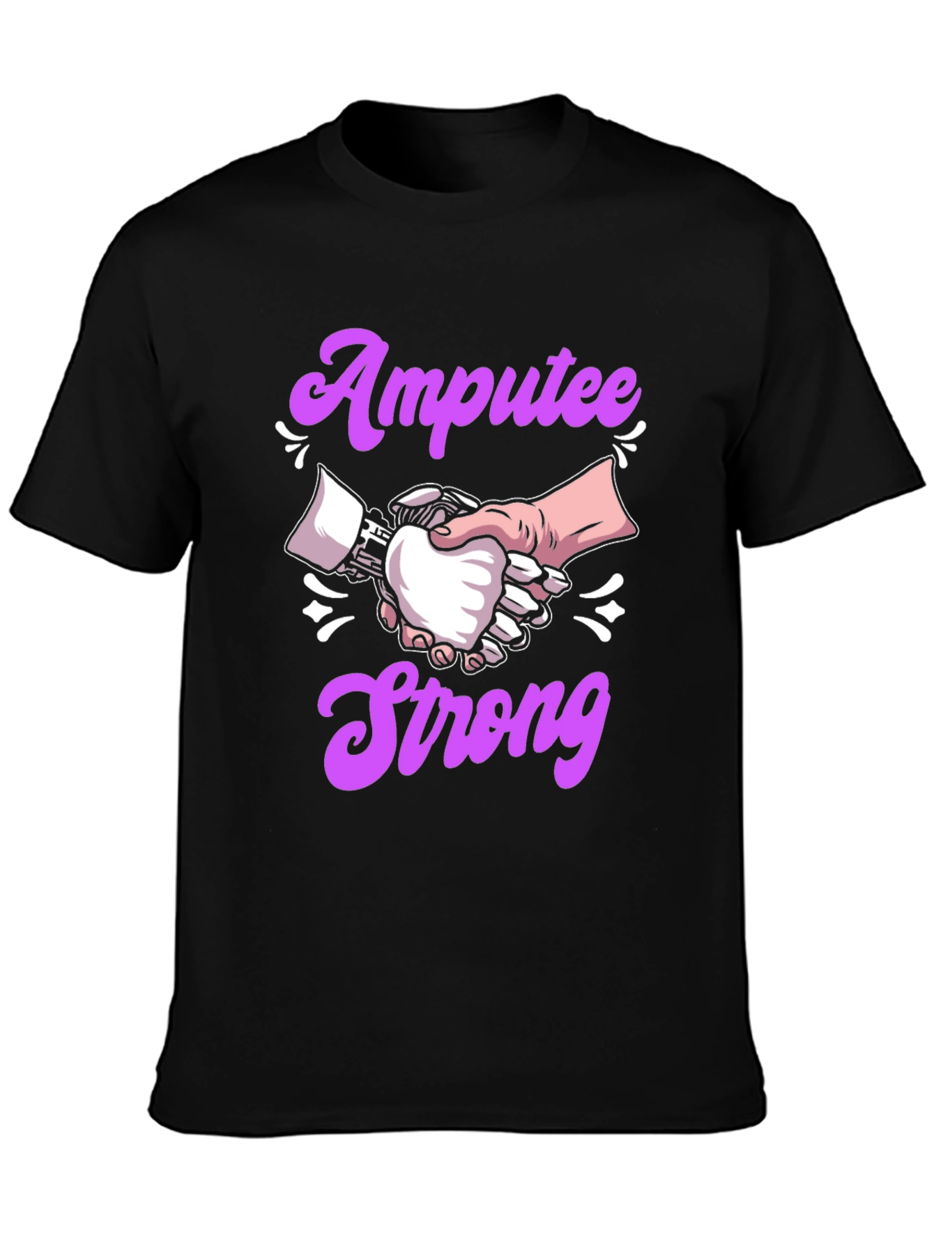 Amputee Strong T-Shirt - Handshake Design