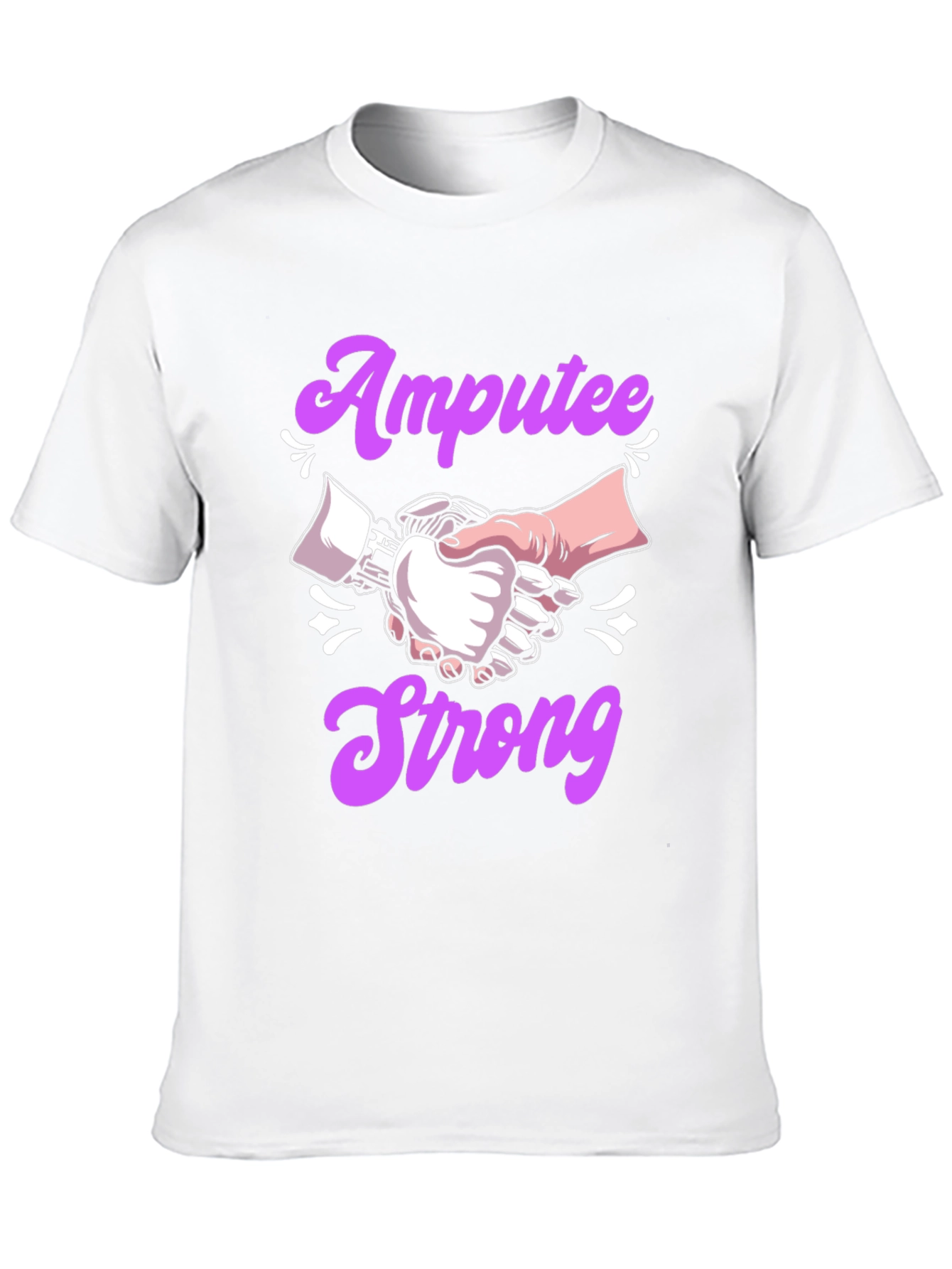Amputee Strong T-Shirt - Handshake Design