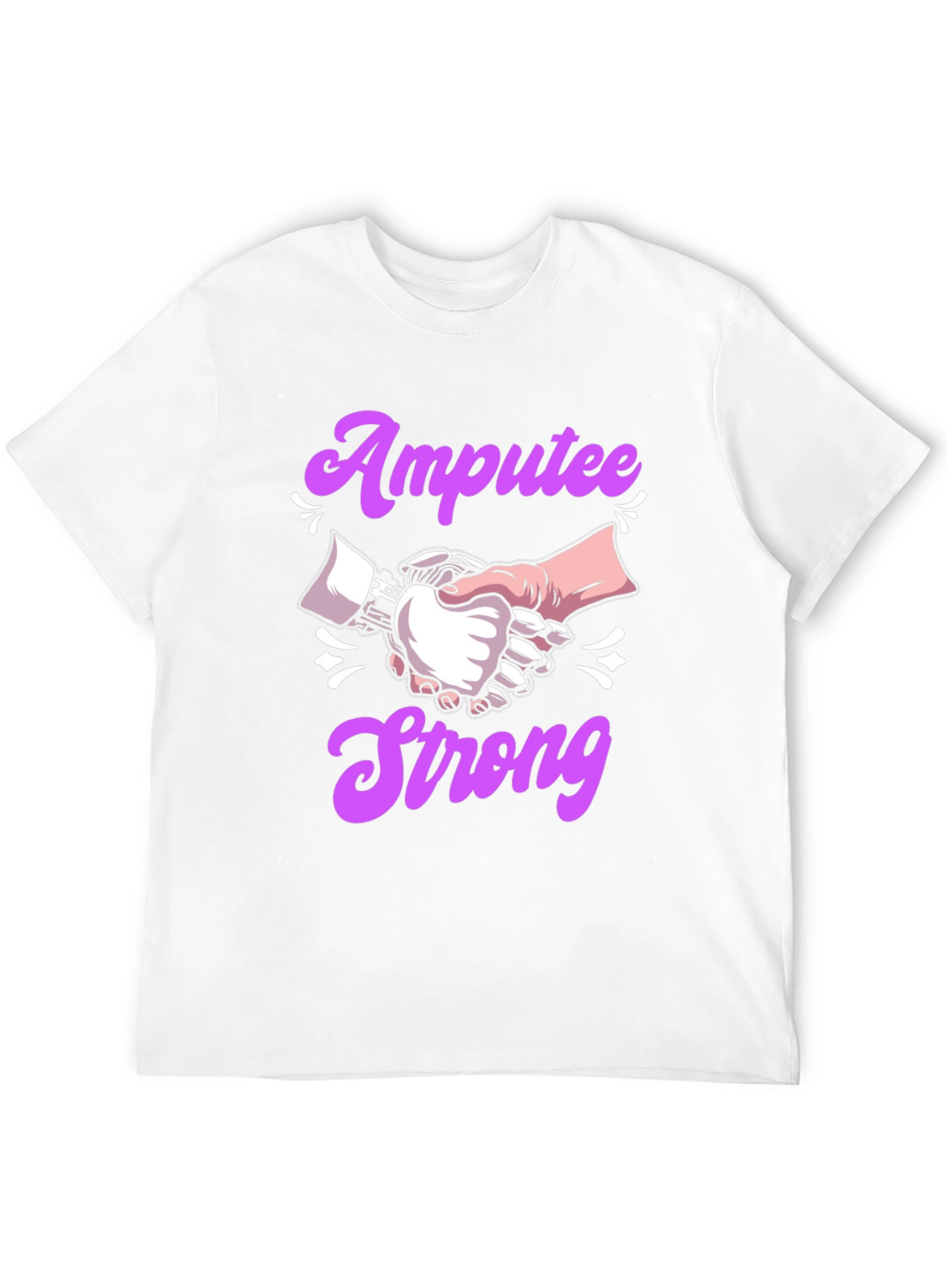 Amputee Strong T-Shirt - Handshake Design