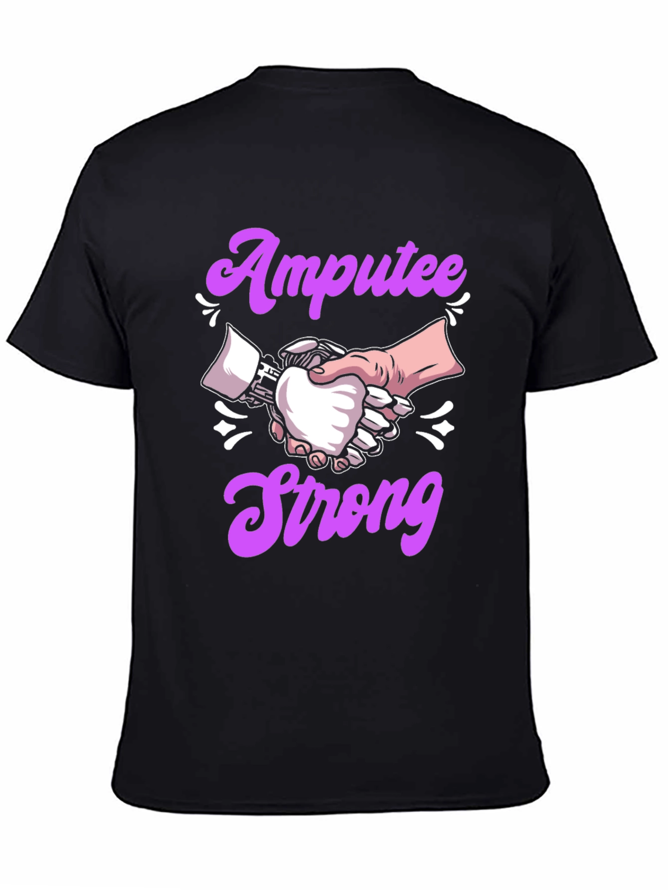 Amputee Strong T-Shirt - Handshake Design