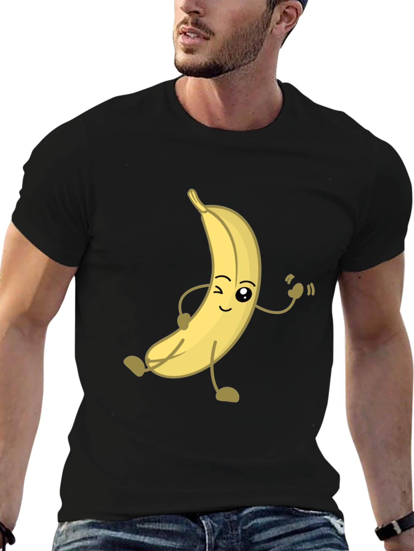 Funny Banana Cartoon Graphic T-Shirt
