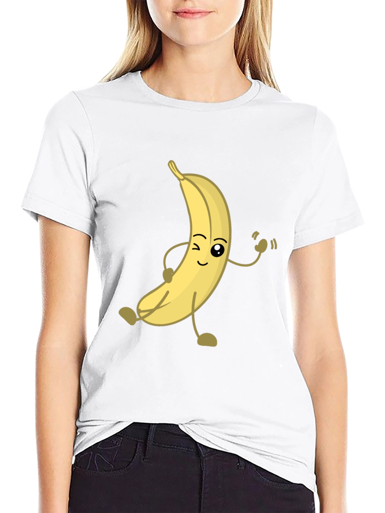 Funny Banana Cartoon Graphic T-Shirt