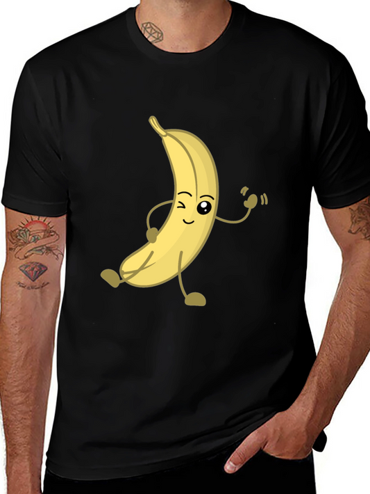 Funny Banana Cartoon Graphic T-Shirt